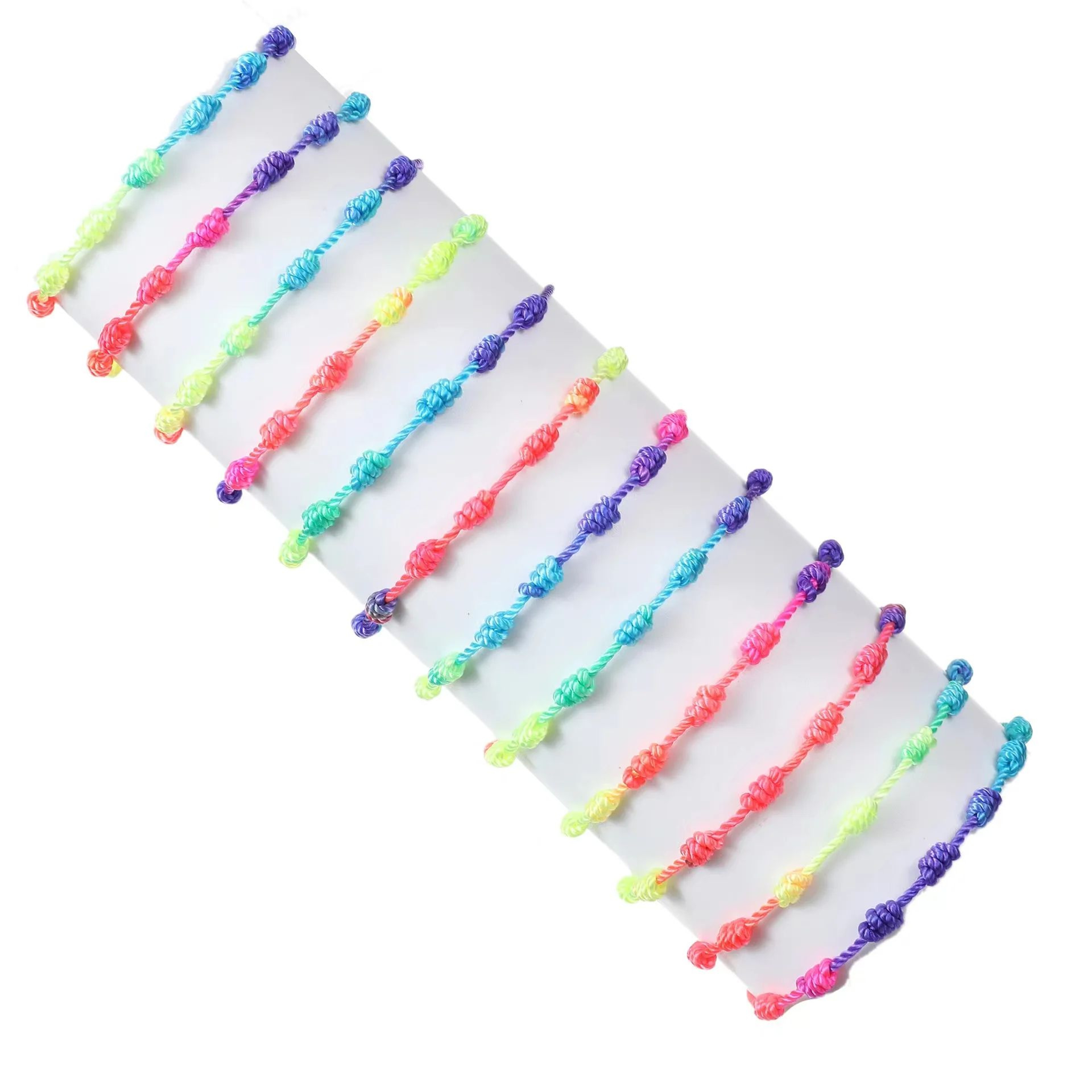 Rainbow Seven Knot Lucky Bracelet Set 4
