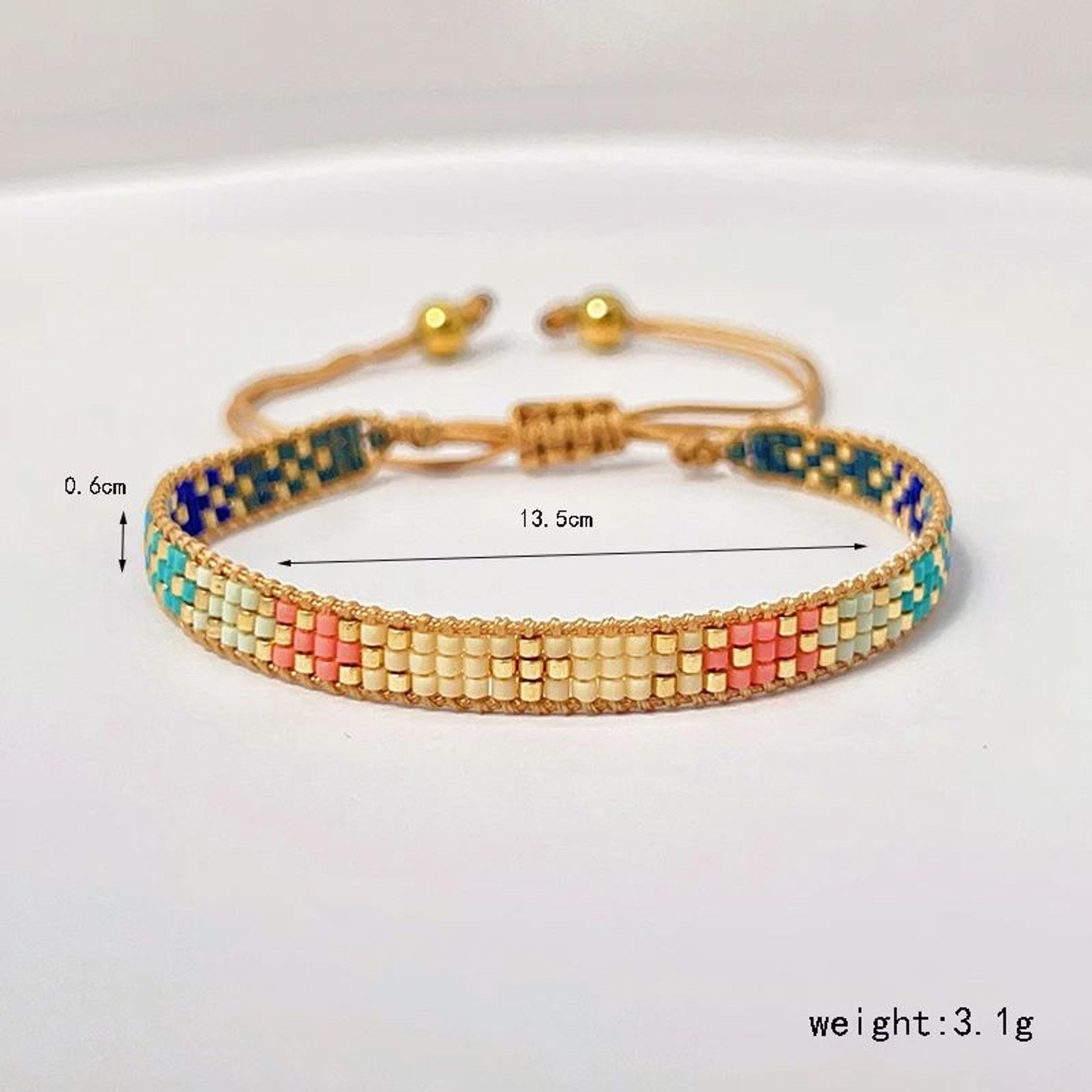 Colorful Miyuki Glass Bead Woven Bracelet 7
