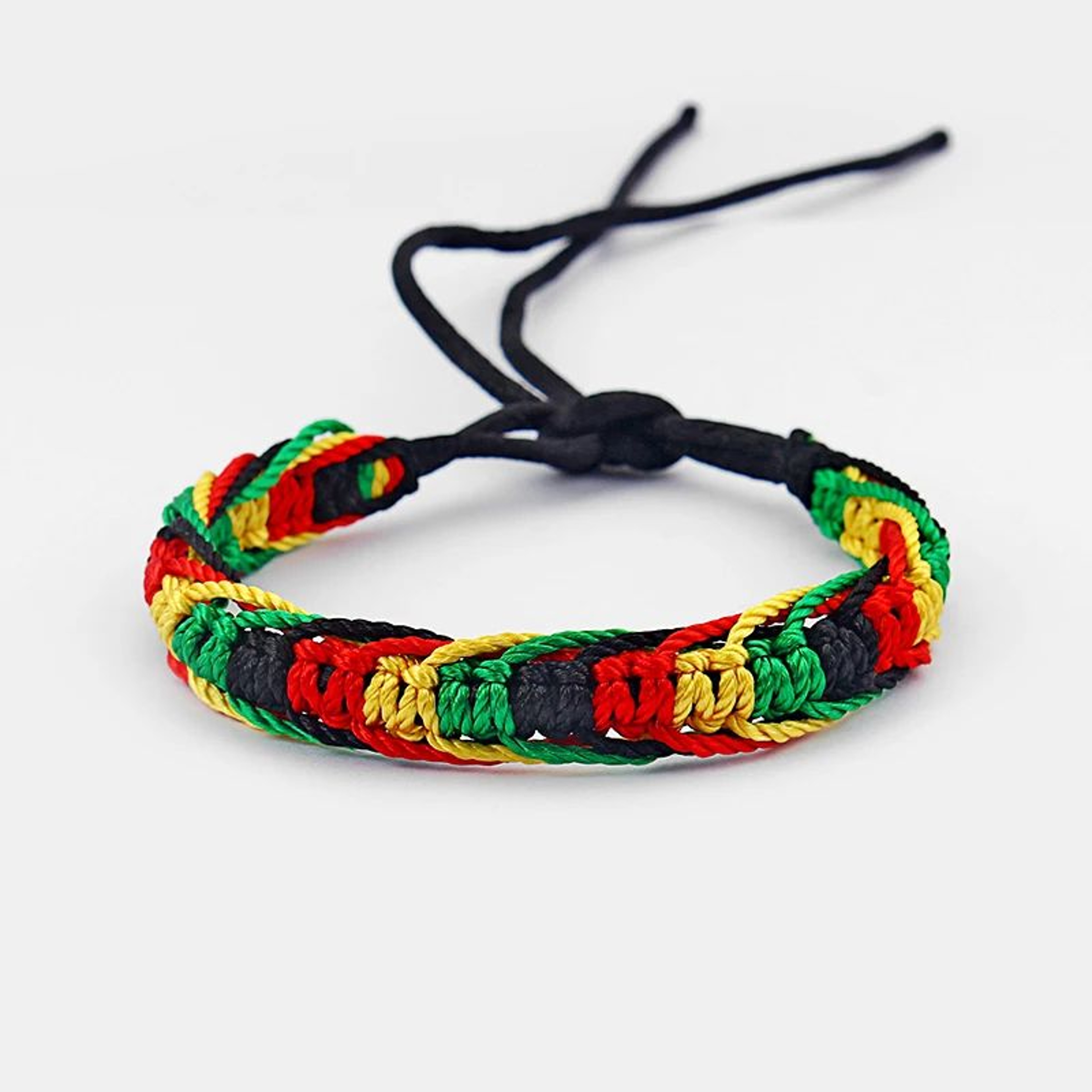 Rasta Reggae Woven Friendship Bracelet Set 2