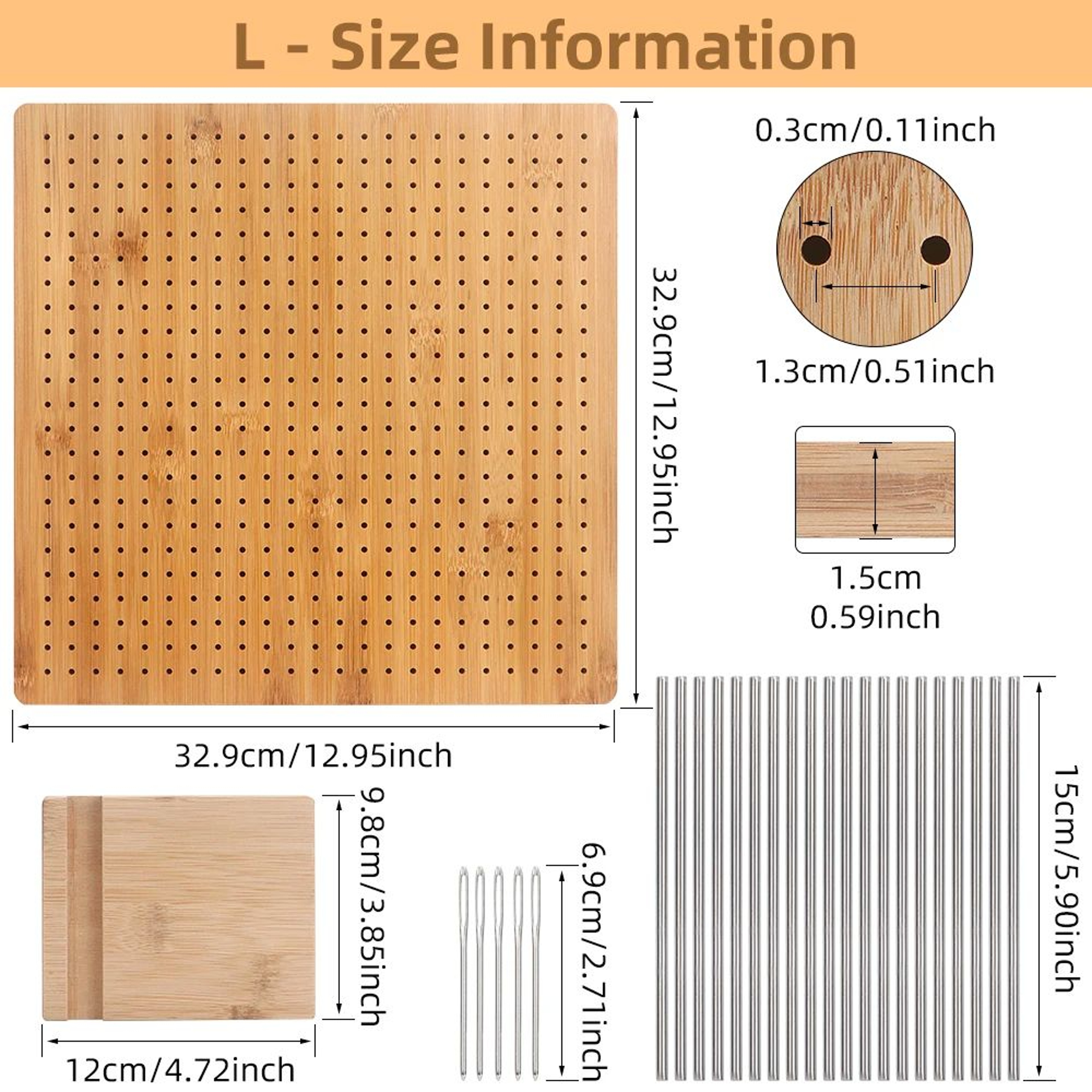 Bamboo Knitting Loom Board Set 8