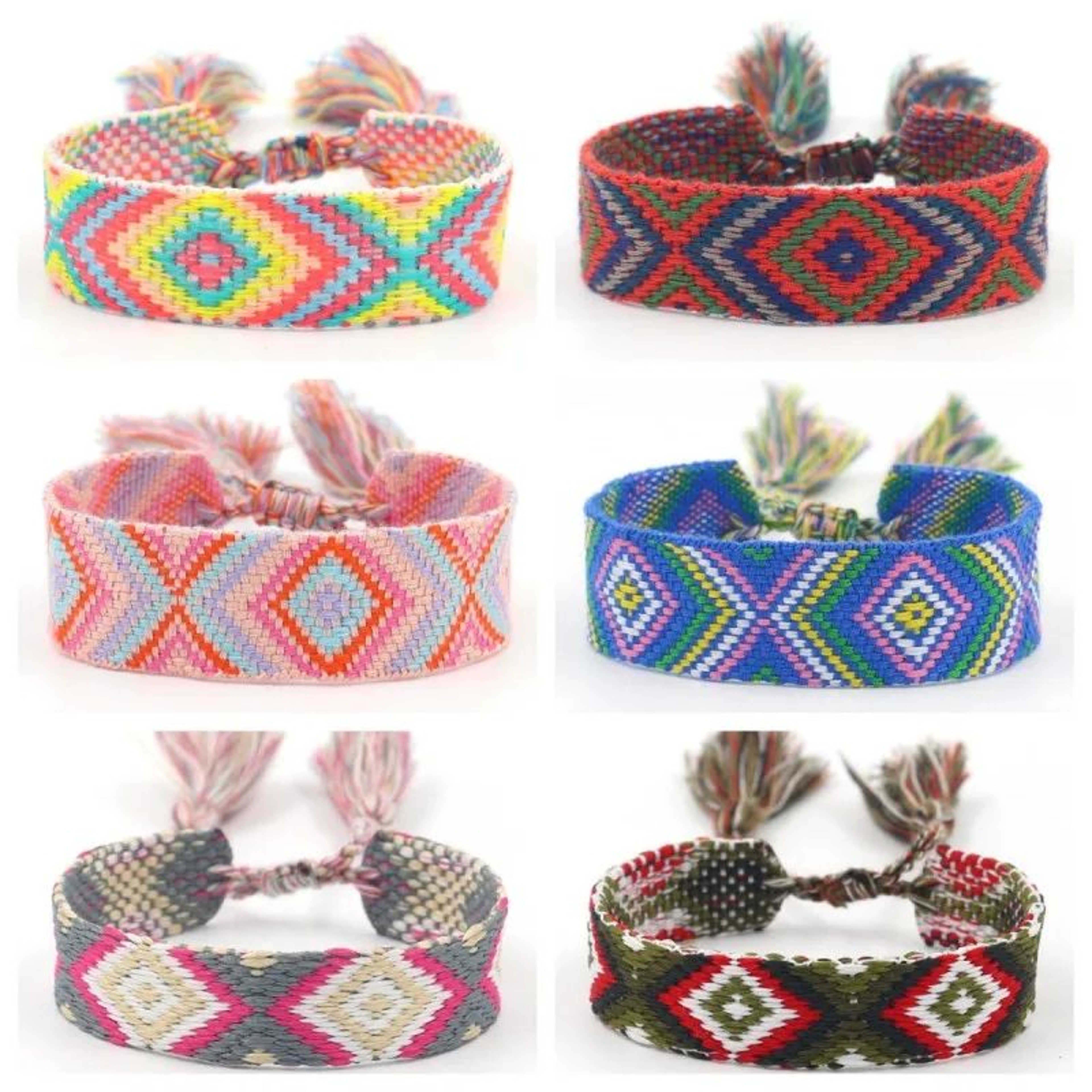 Colorful Boho Tassel Woven Friendship Bracelet 3