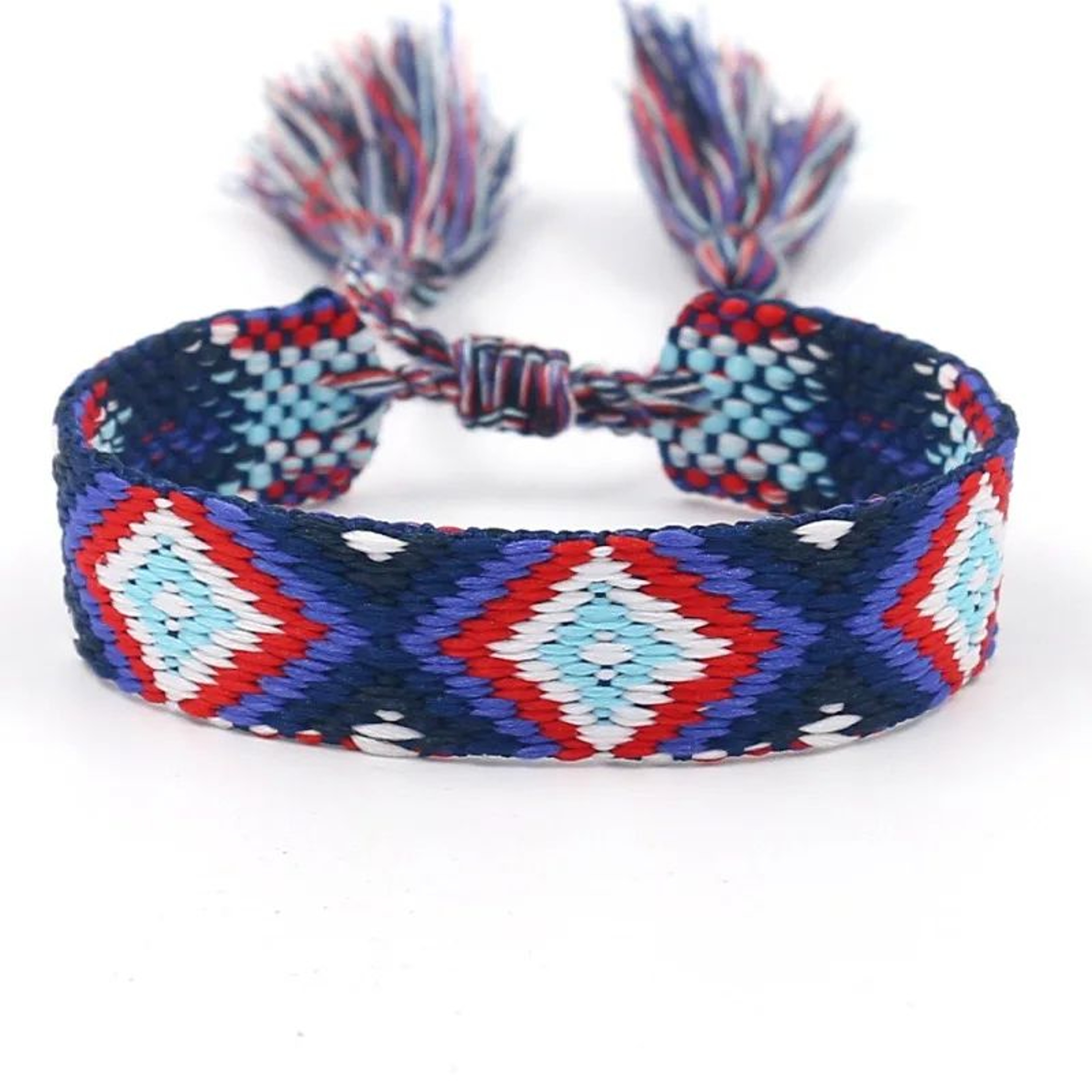 Colorful Boho Tassel Woven Friendship Bracelet 20