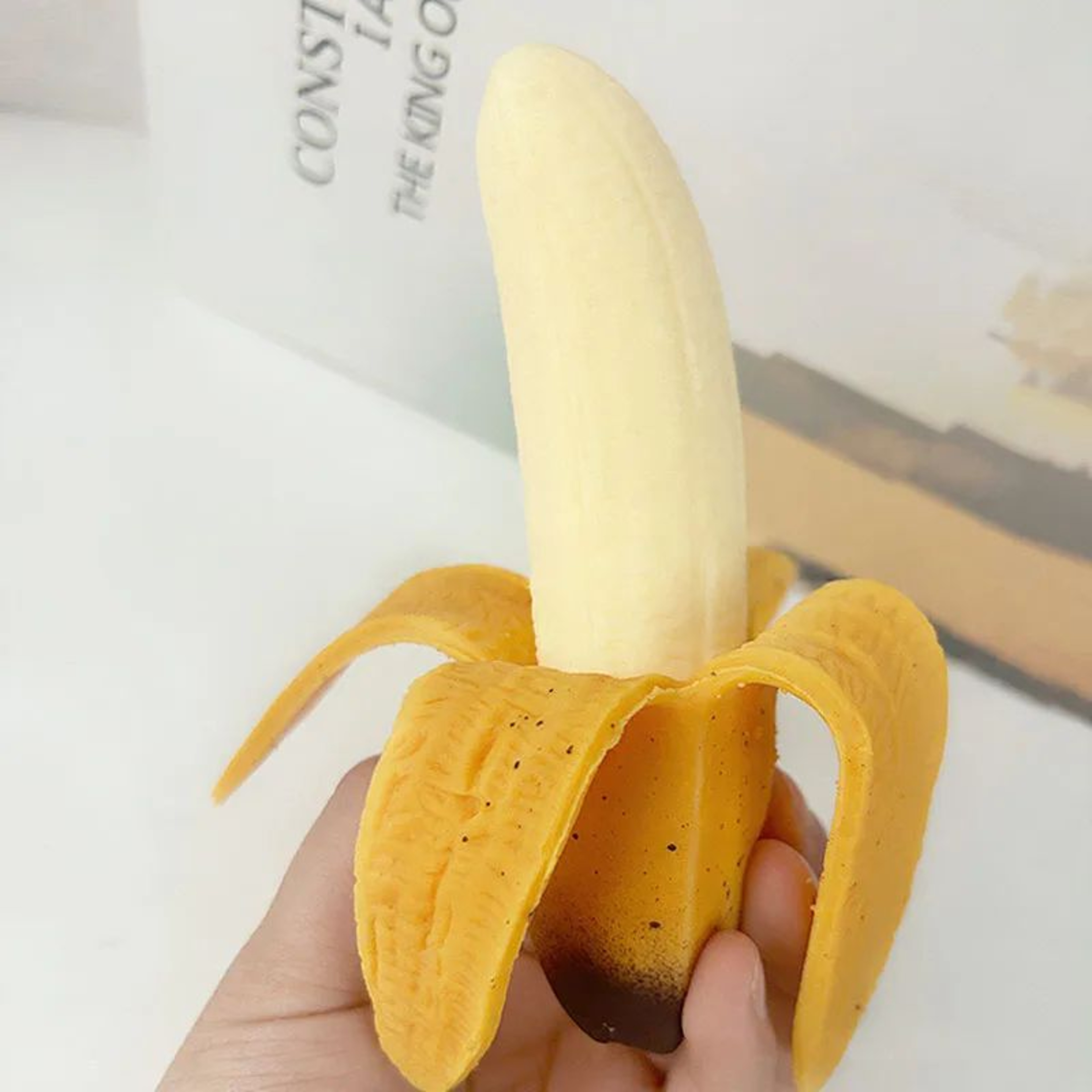 Jumbo Banana Slow Rising Squishy Toy 7