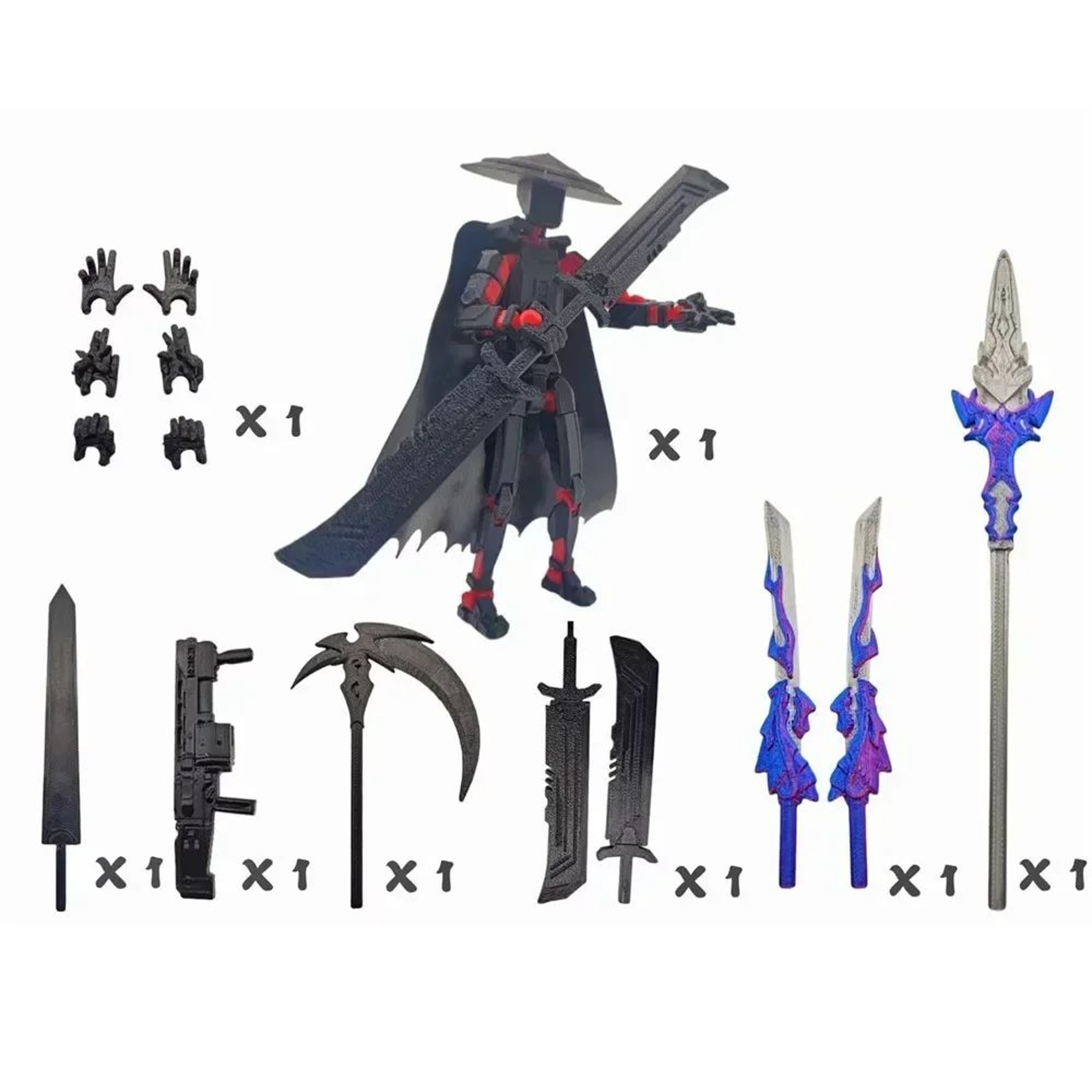 T13 Multi Jointed Swordsman Action Figure 9