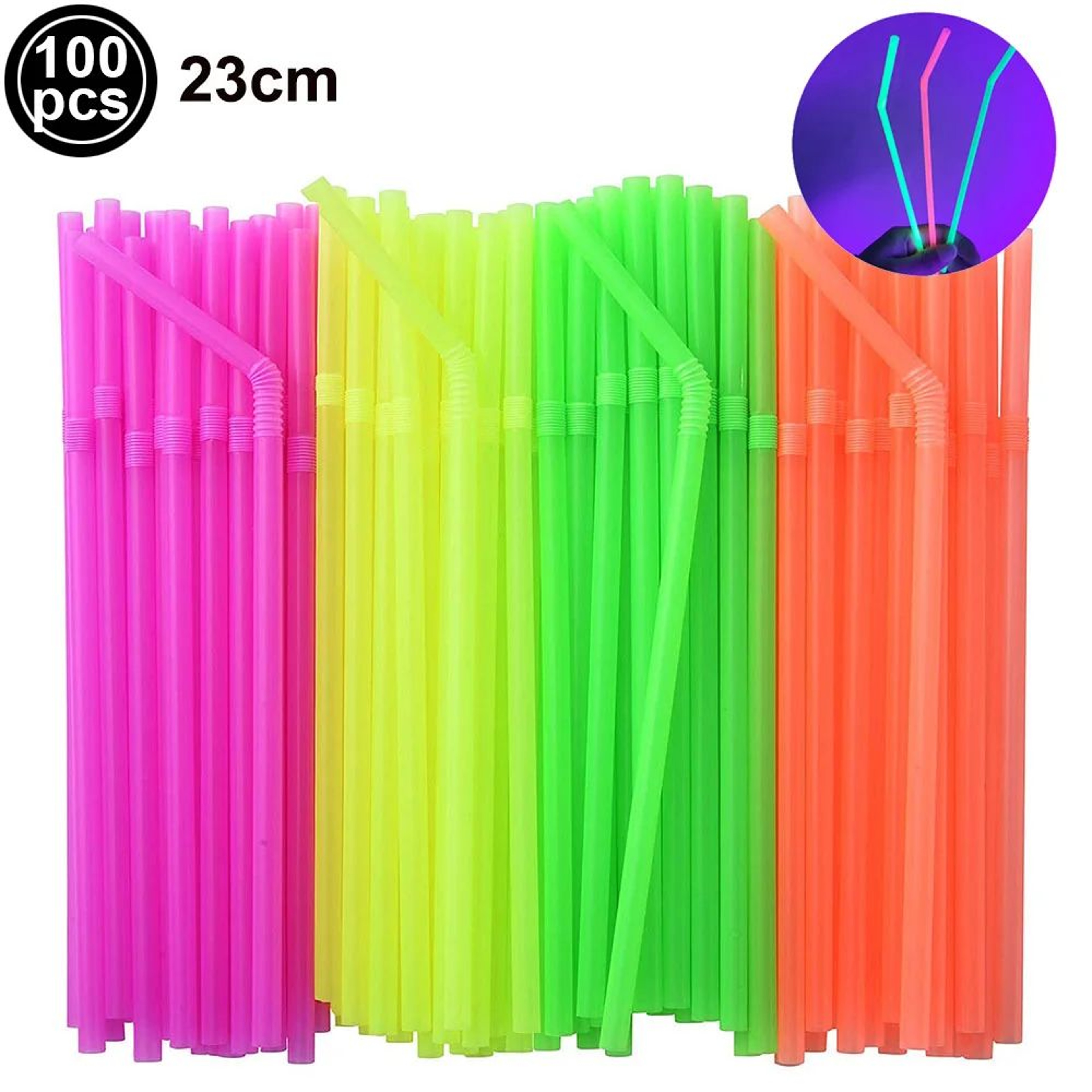 Neon UV Reactive Party Fedora Hats 15