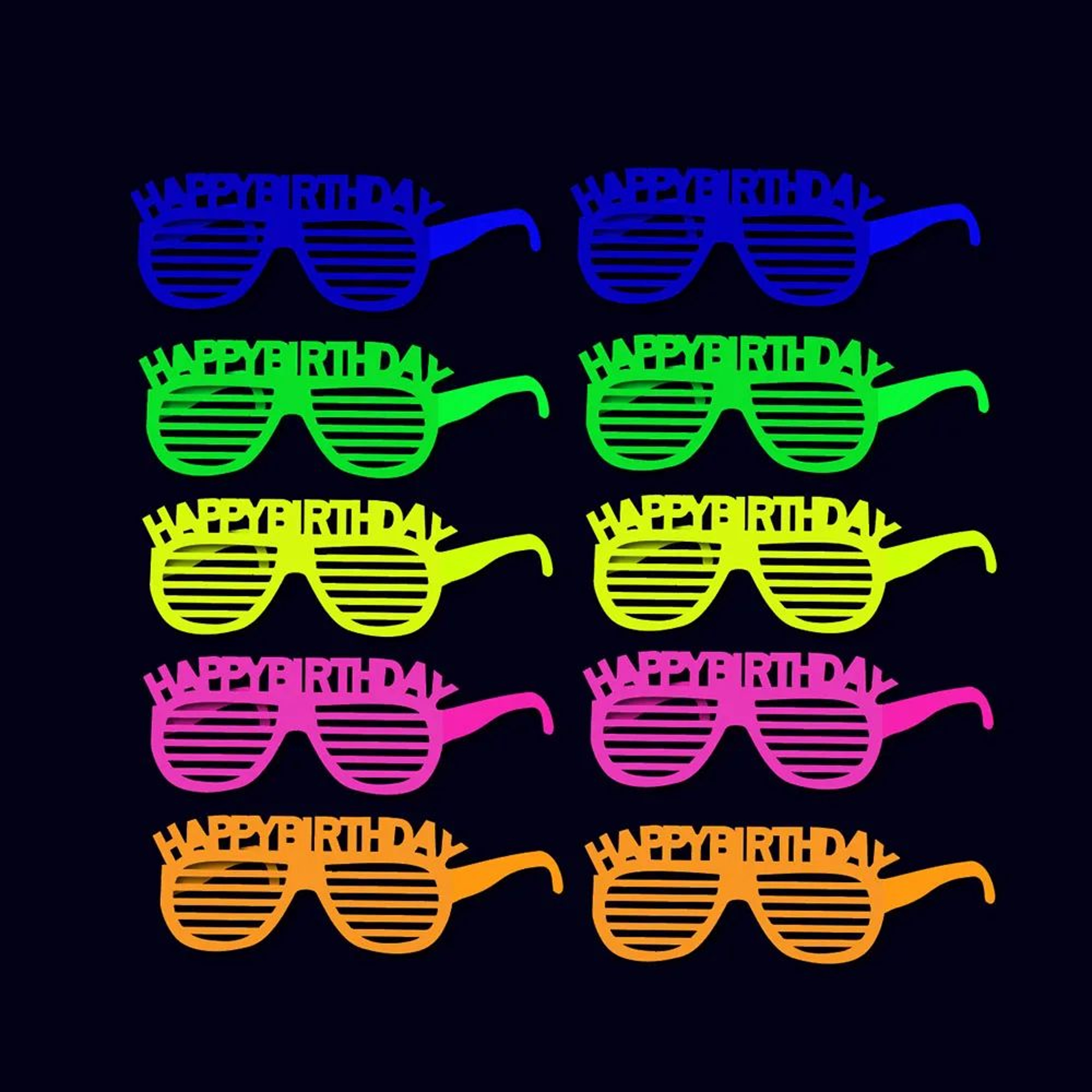 Neon UV Reactive Party Fedora Hats 24