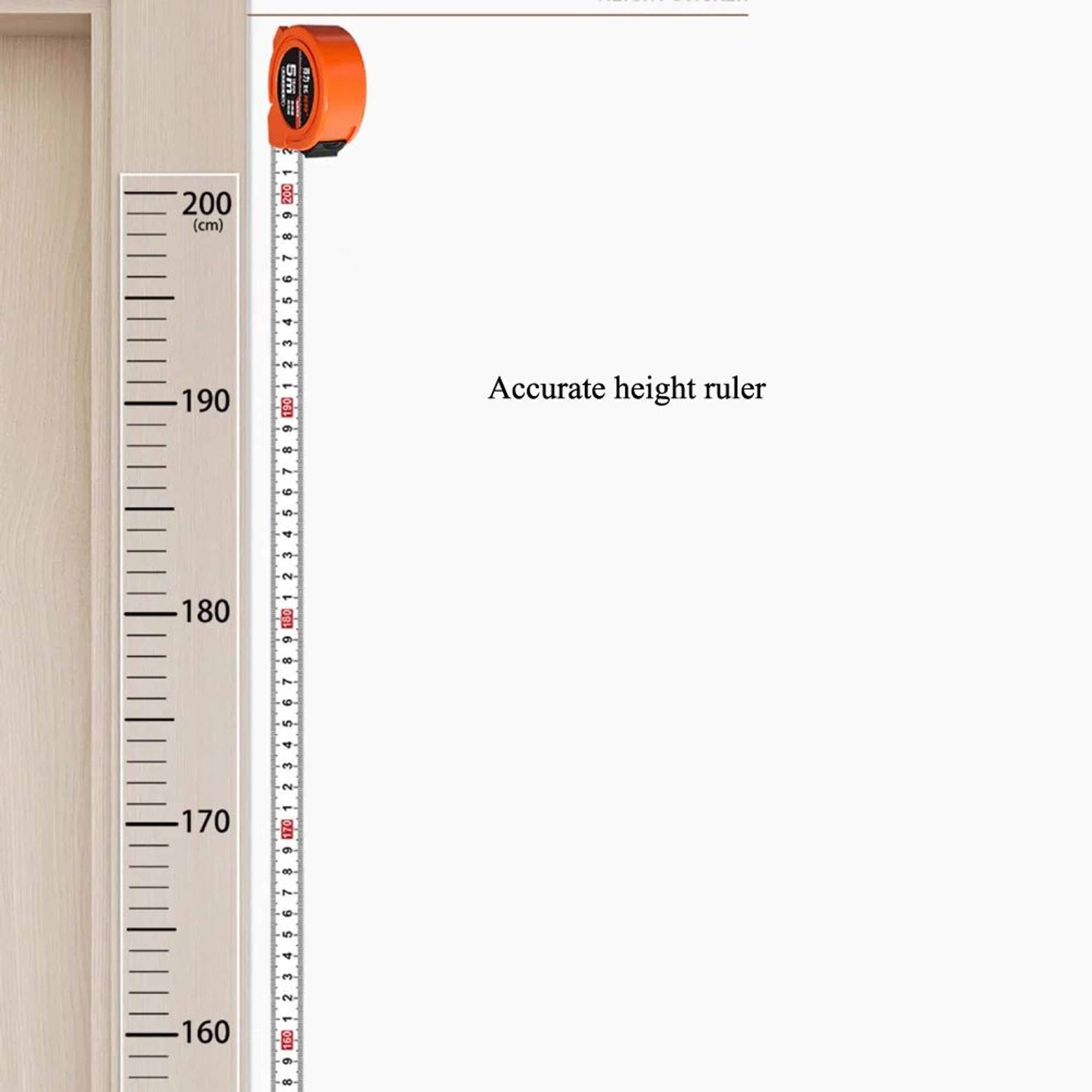 Removable Kids Height Scale Wall Sticker 4