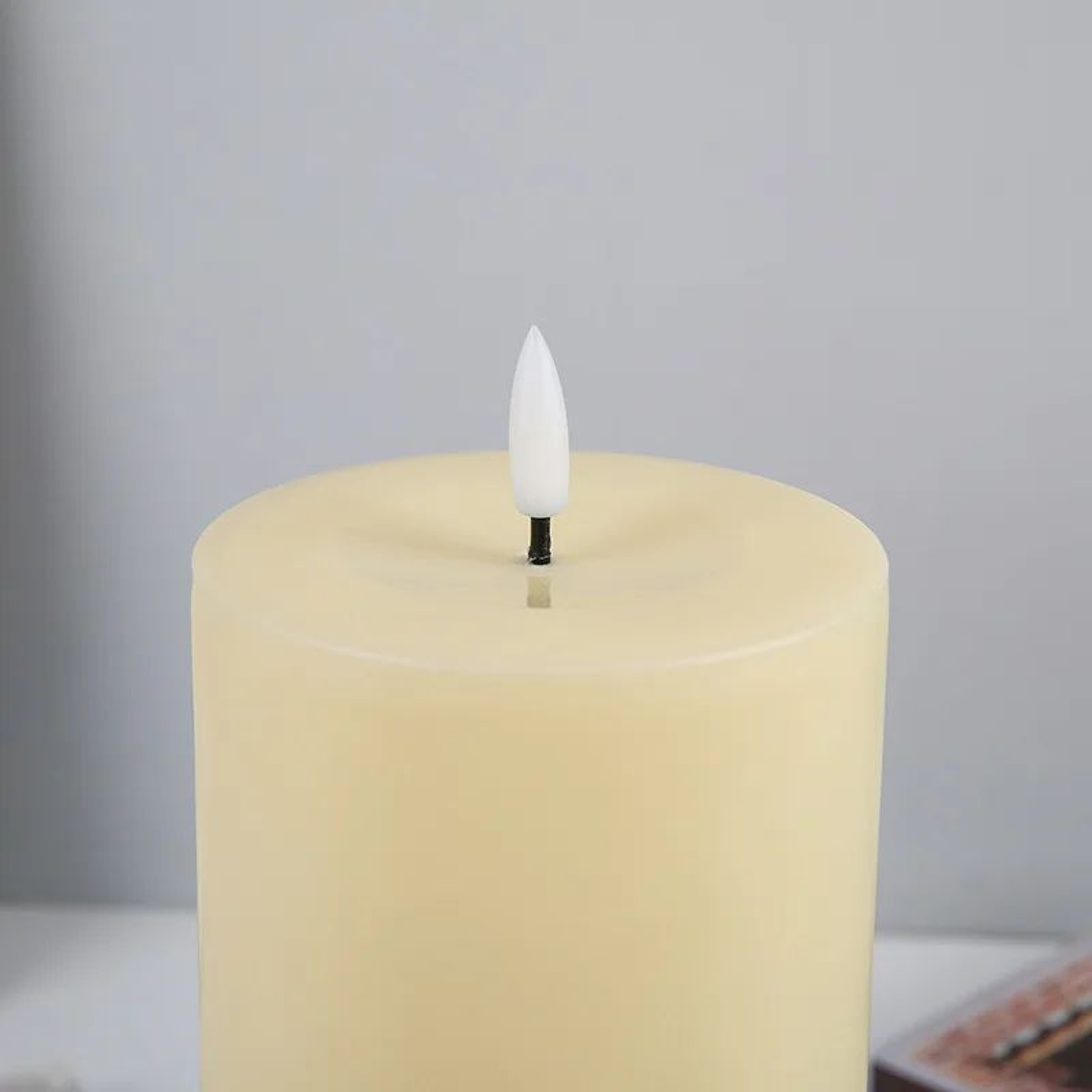 Large Outdoor Flickering LED Candle With Remote 4