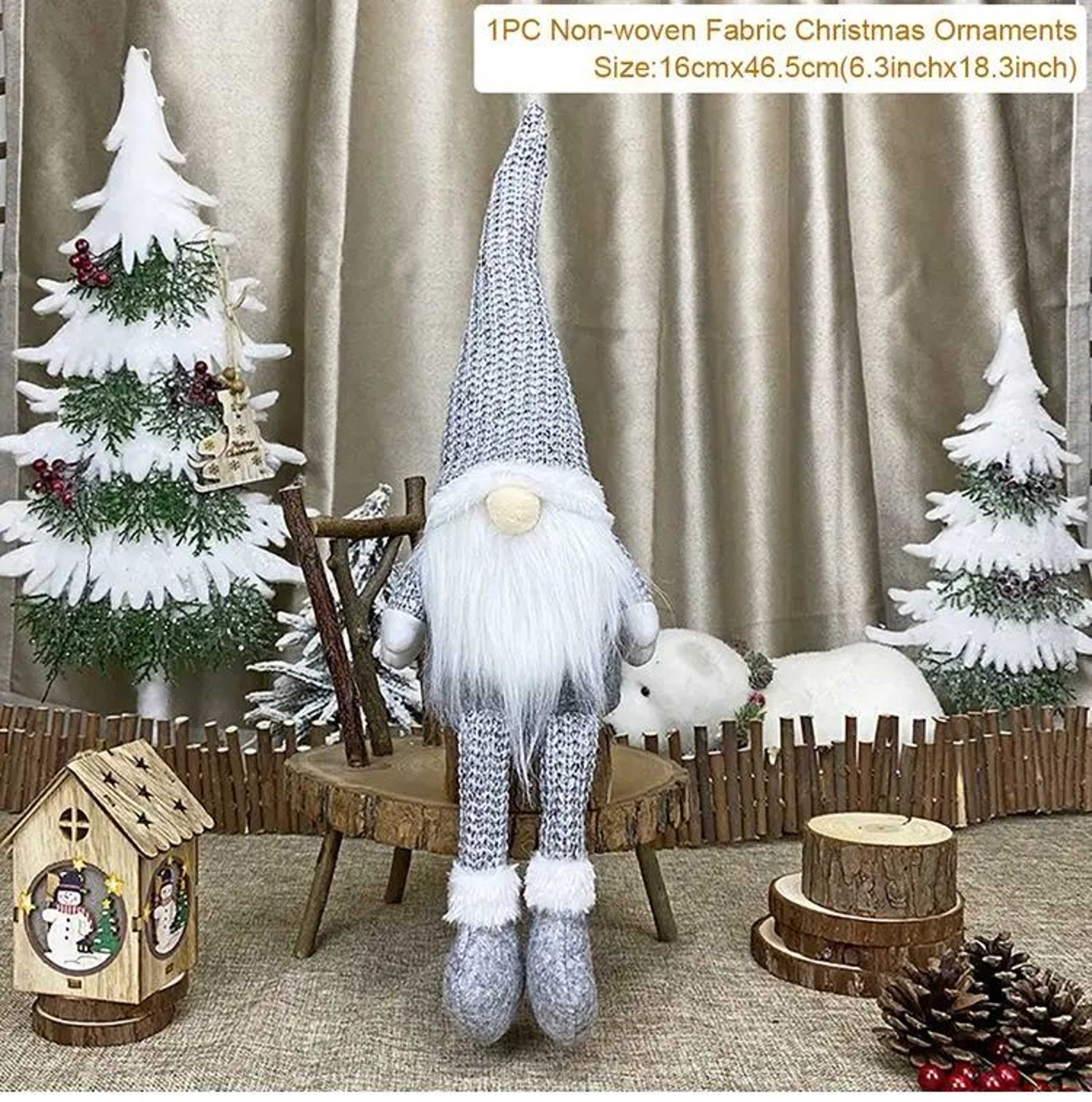 Christmas Faceless Gnome Doll Holiday Decoration 8