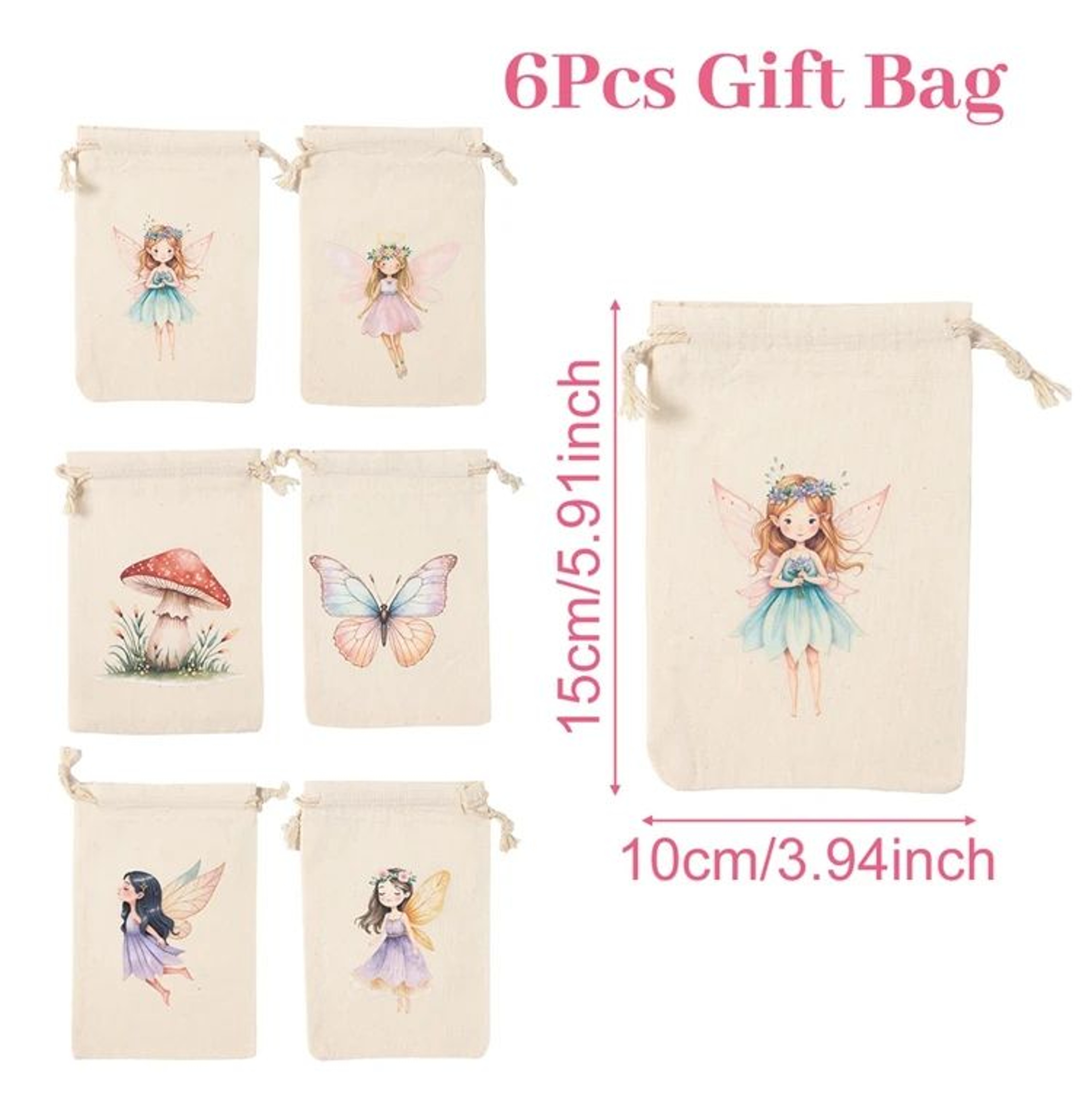 6 Piece Animal Dinosaur Unicorn Party Gift Bags 25