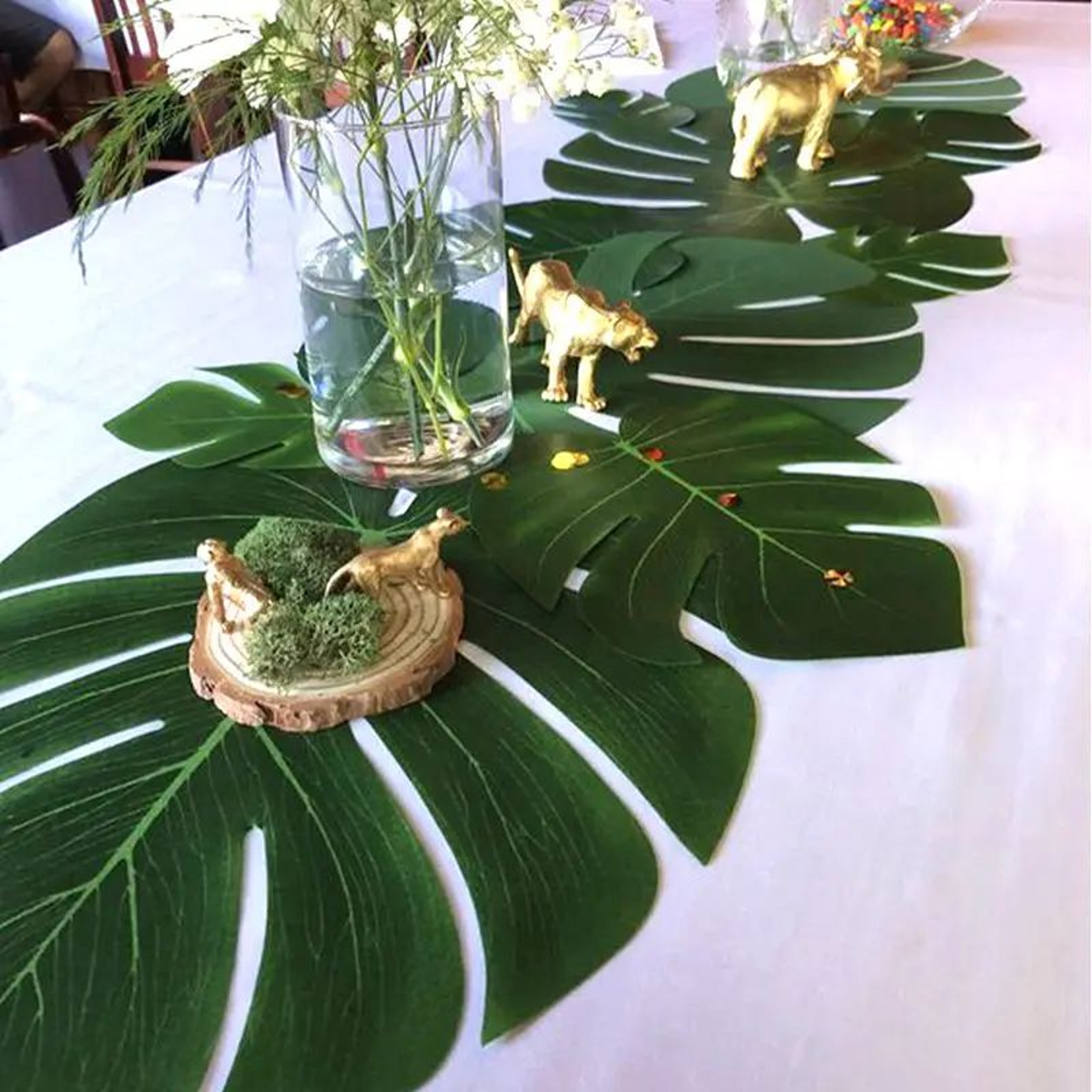 Artificial Tropical Palm Leaves Party Decor 4