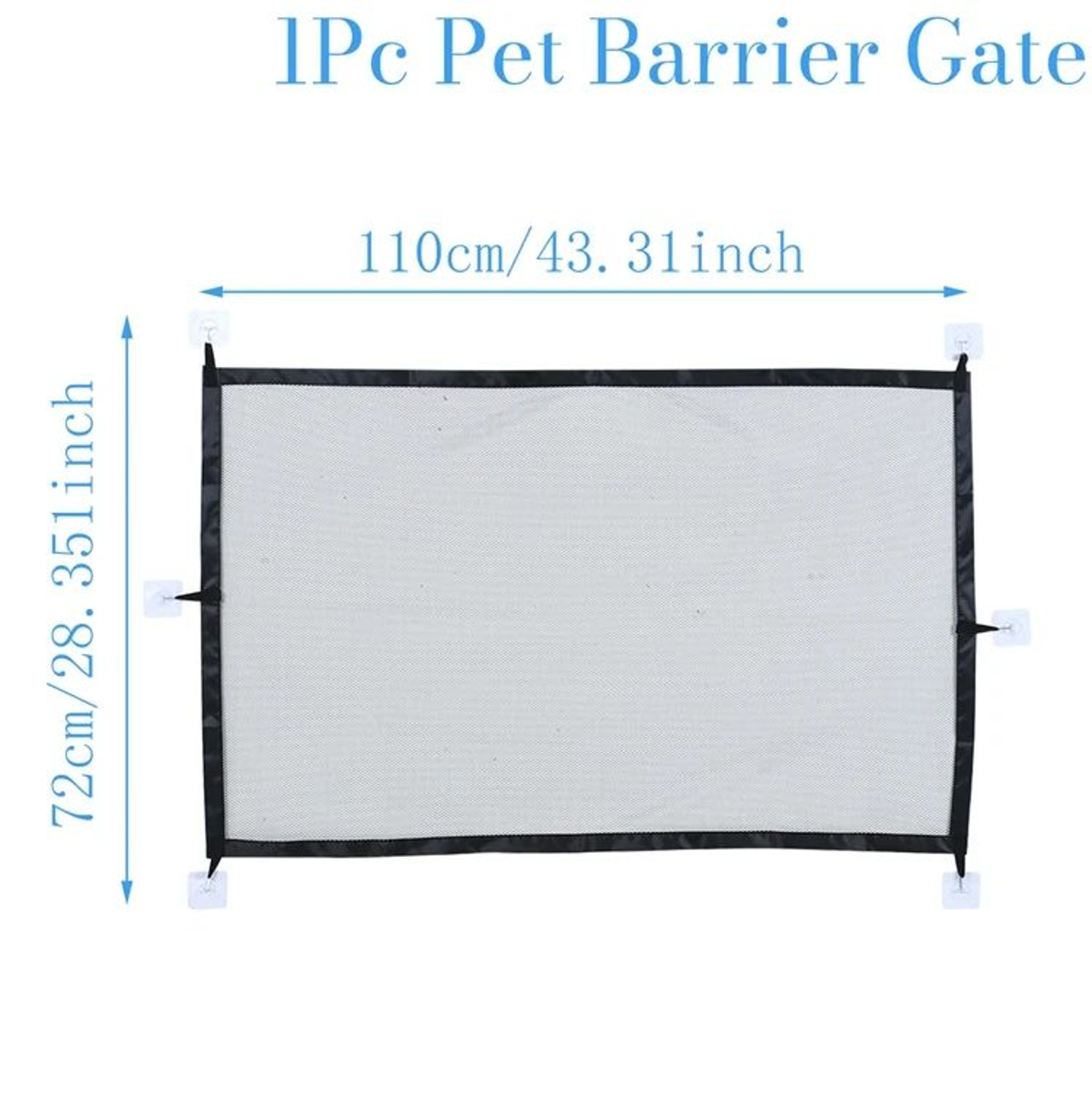 Folding Mesh Pet Safety Barrier Gate 6