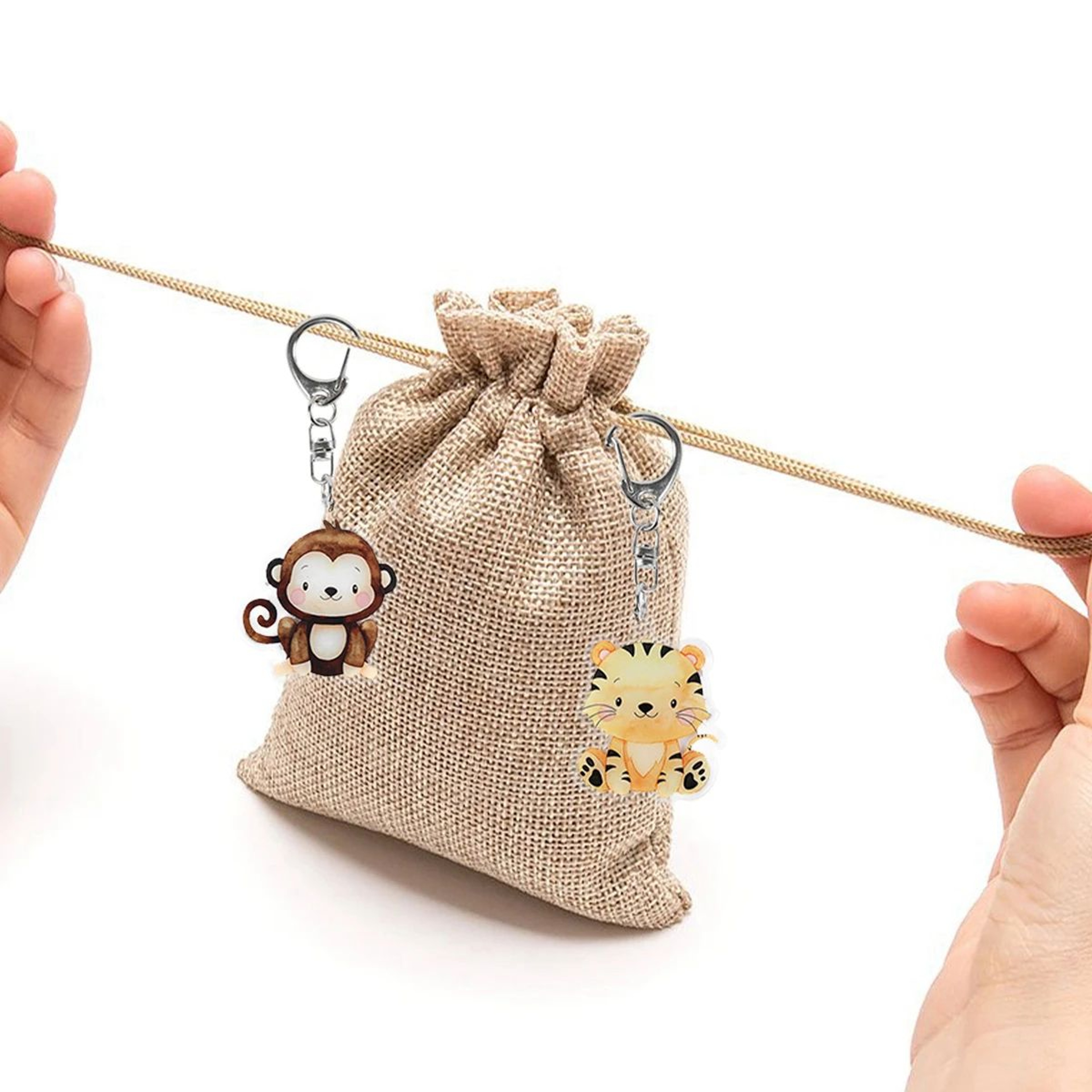 Jungle Animal Safari Party Keychains 4
