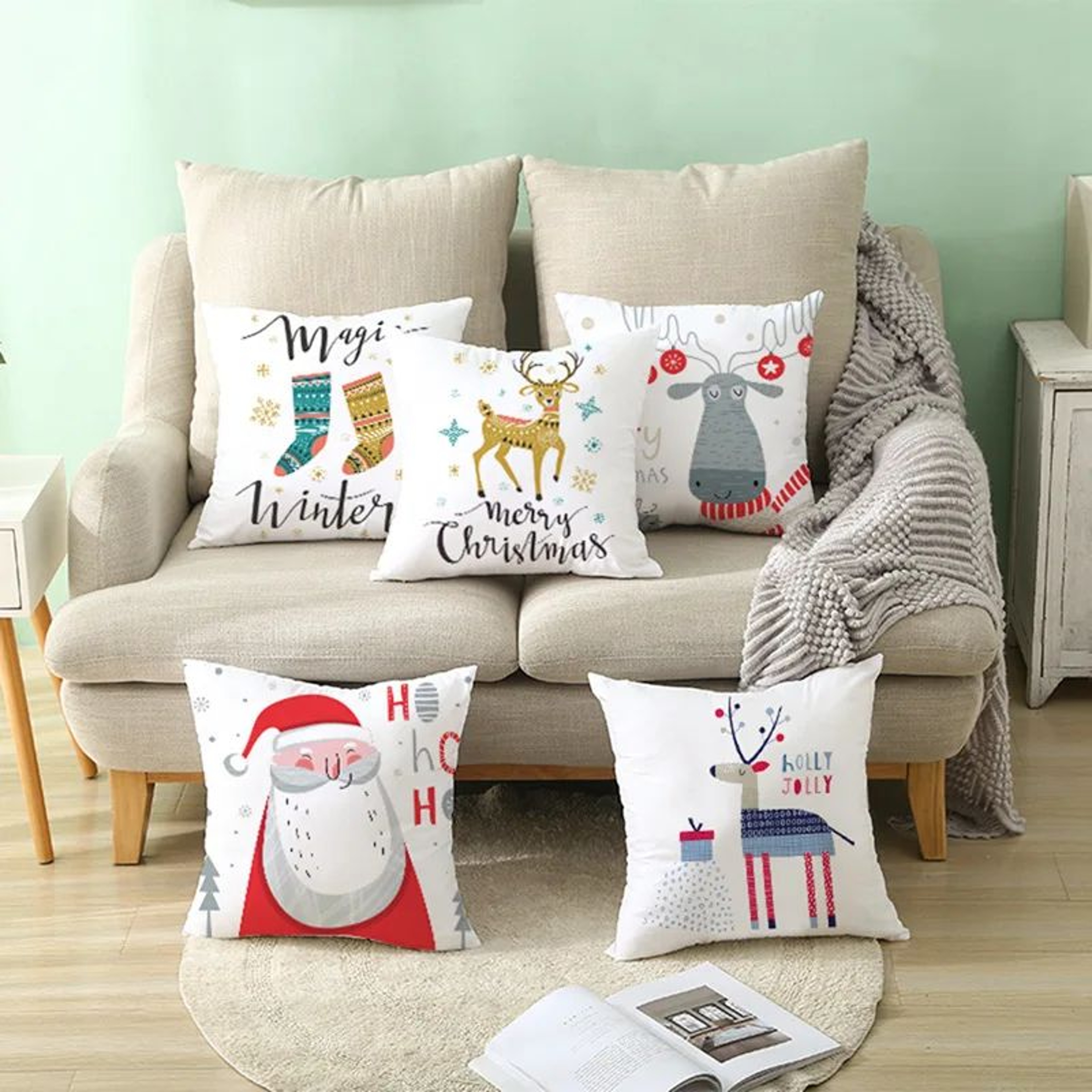 Festive Christmas Decorative Cushion Cover 4