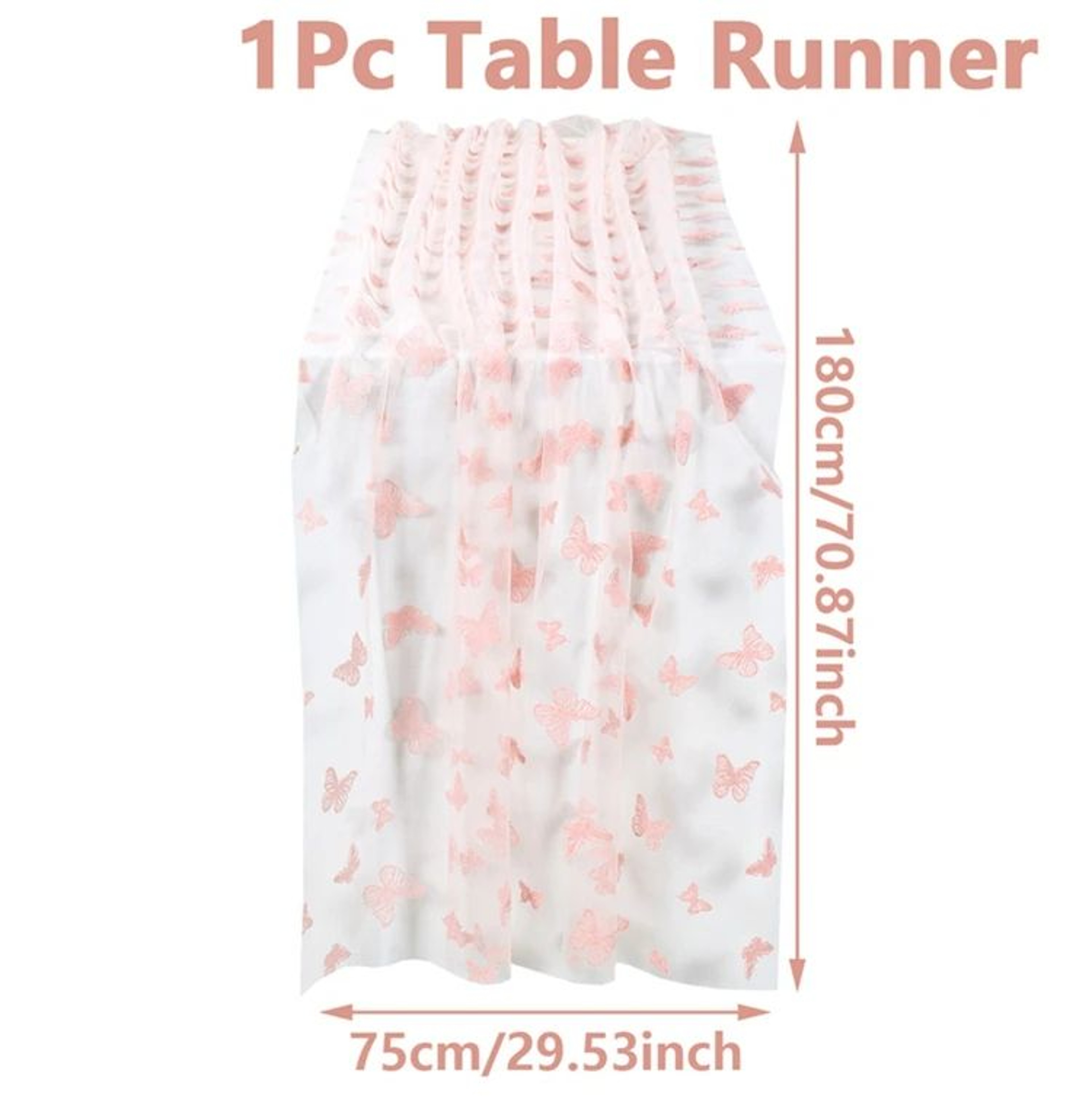 Butterfly Theme Mesh Party Table Runner 8