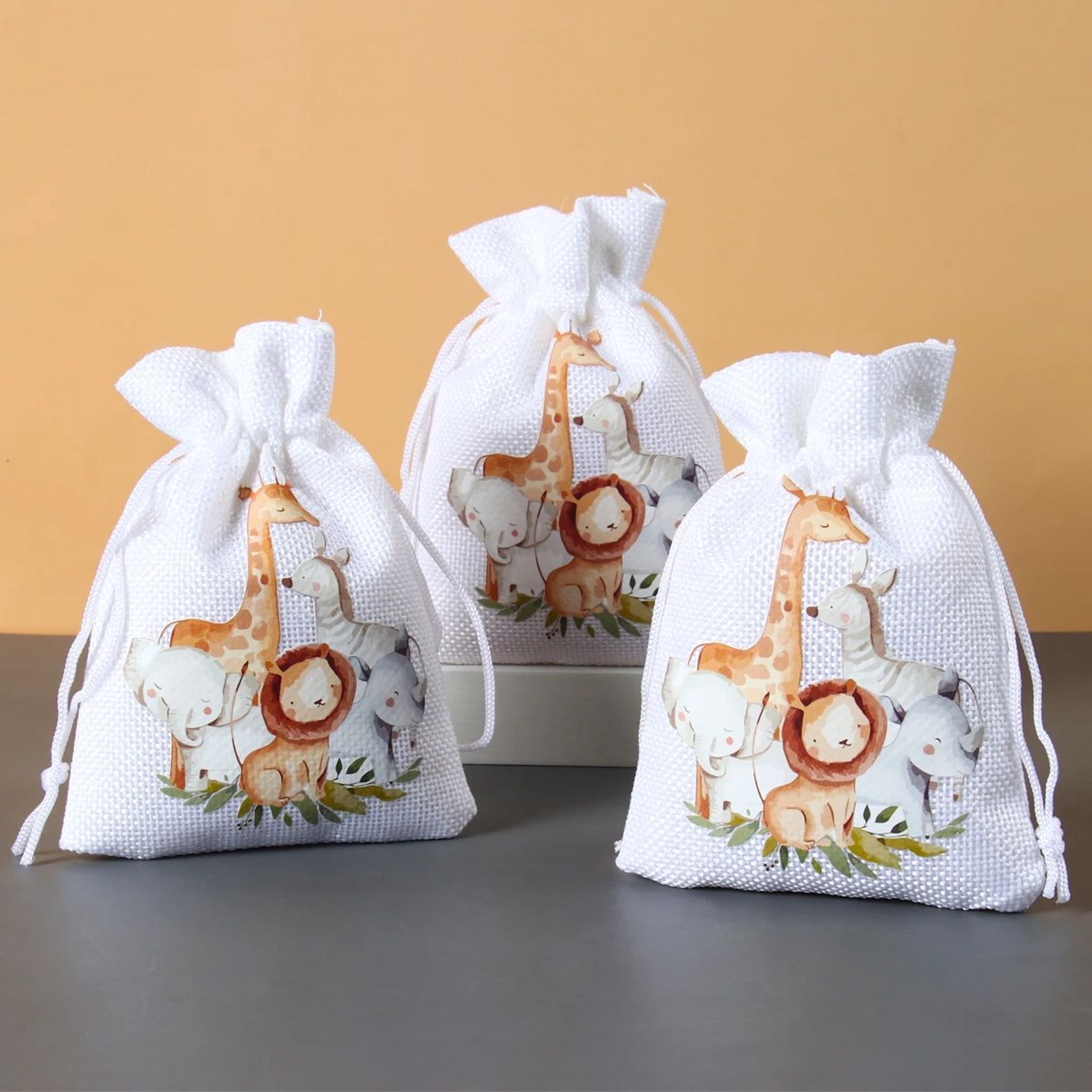 Jungle Safari Animal Hessian Gift Bags 4