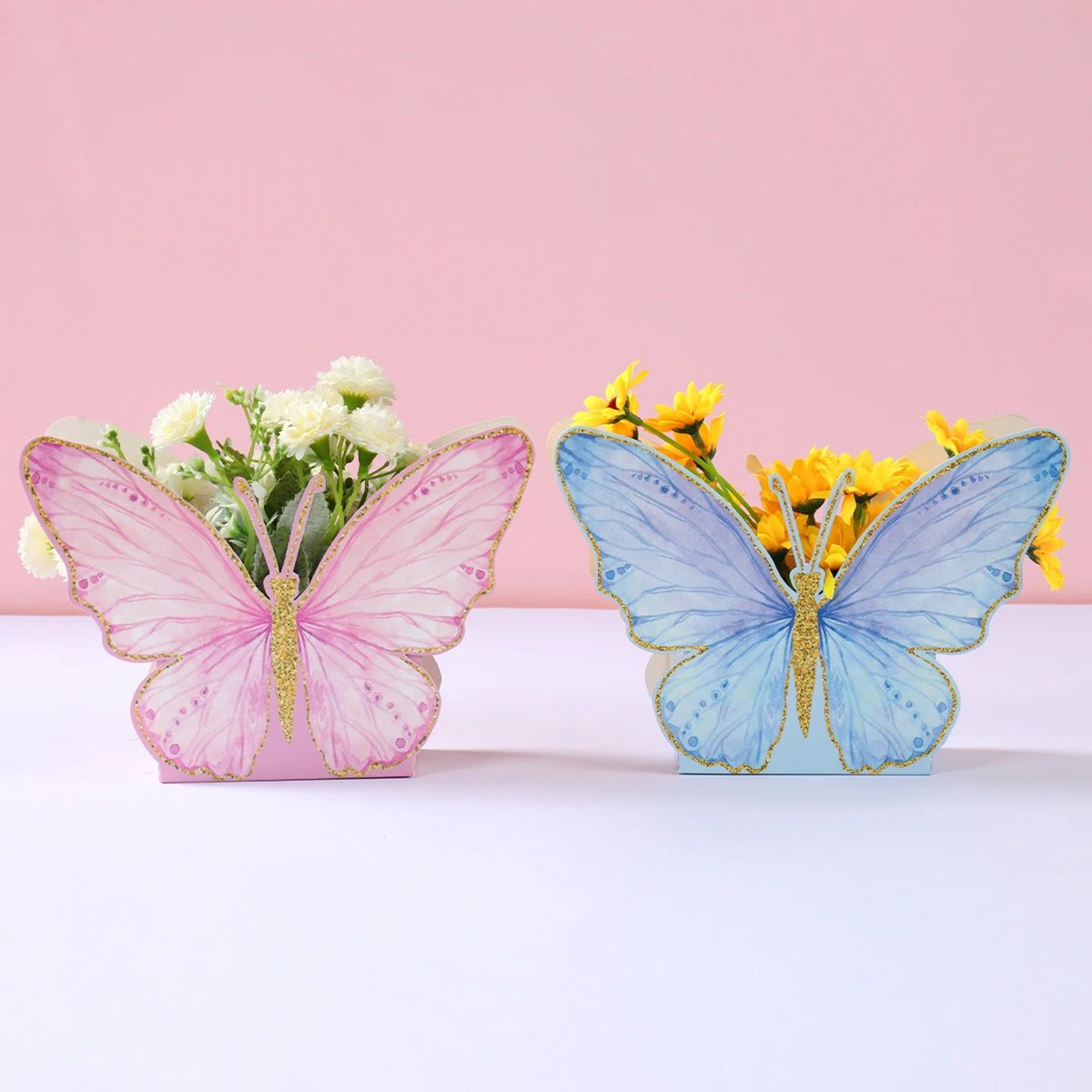Butterfly Flower Candy Favor Boxes 2