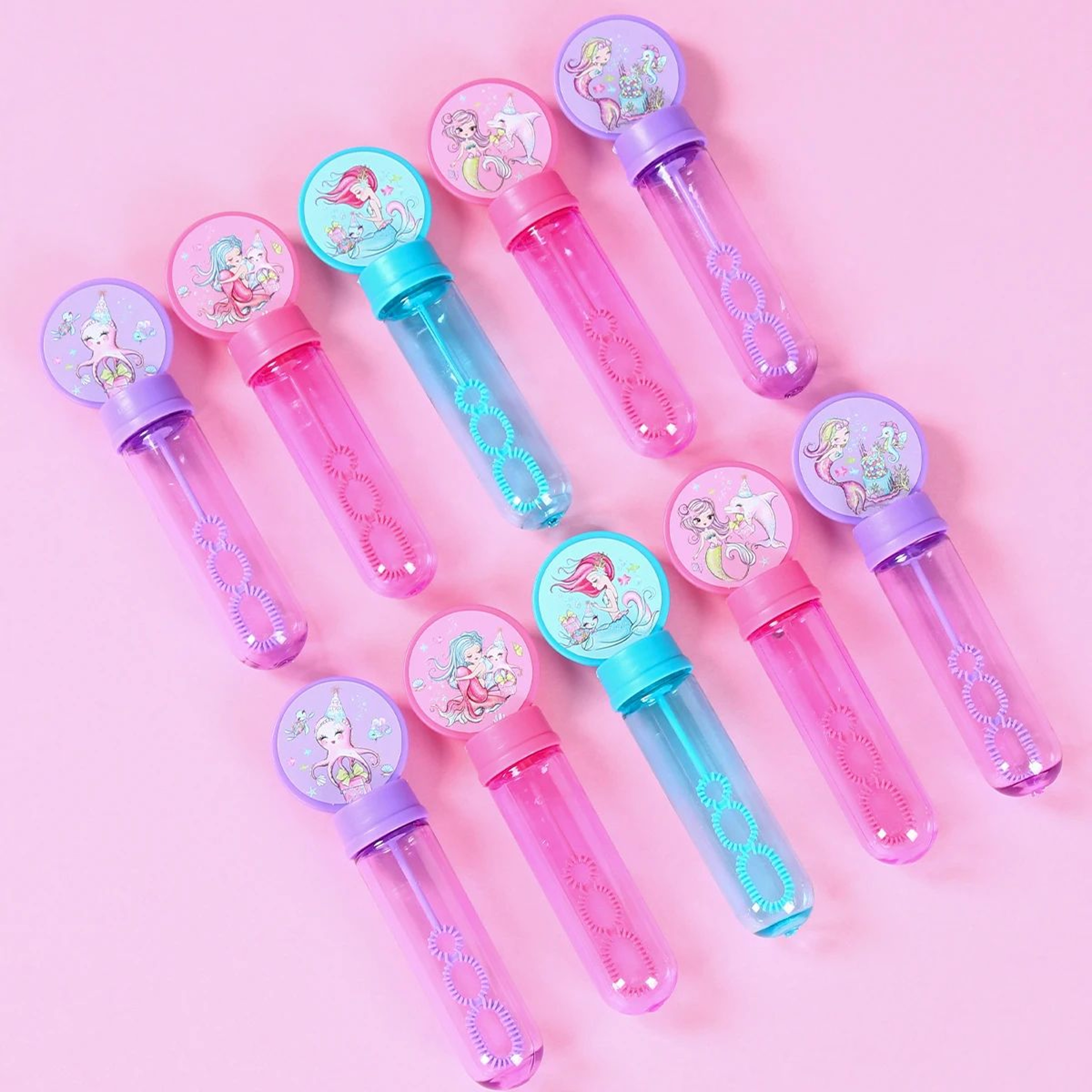 Mermaid Bubble Wand Party Favor Set 1