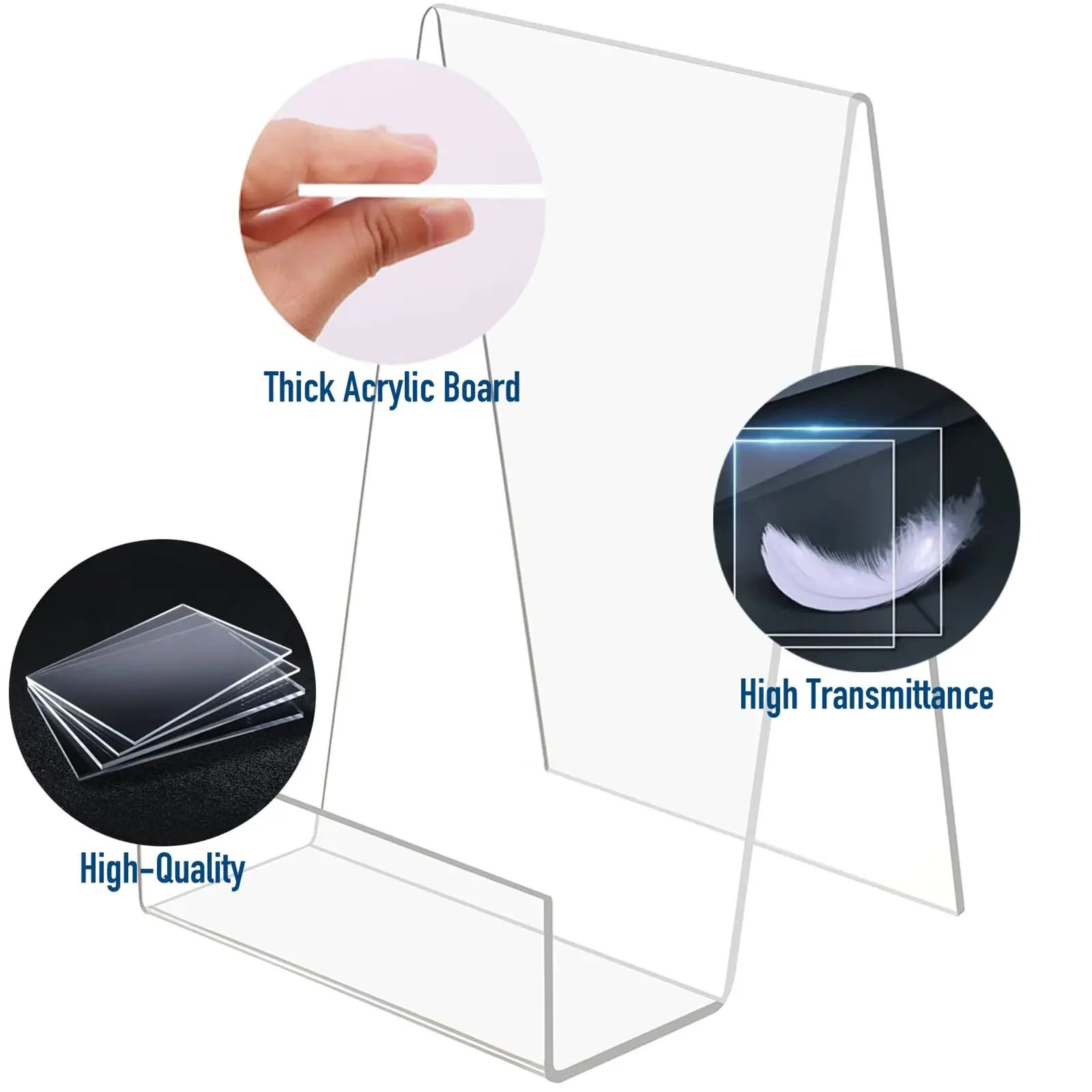 Transparent Acrylic Desktop Book Display Stand 2