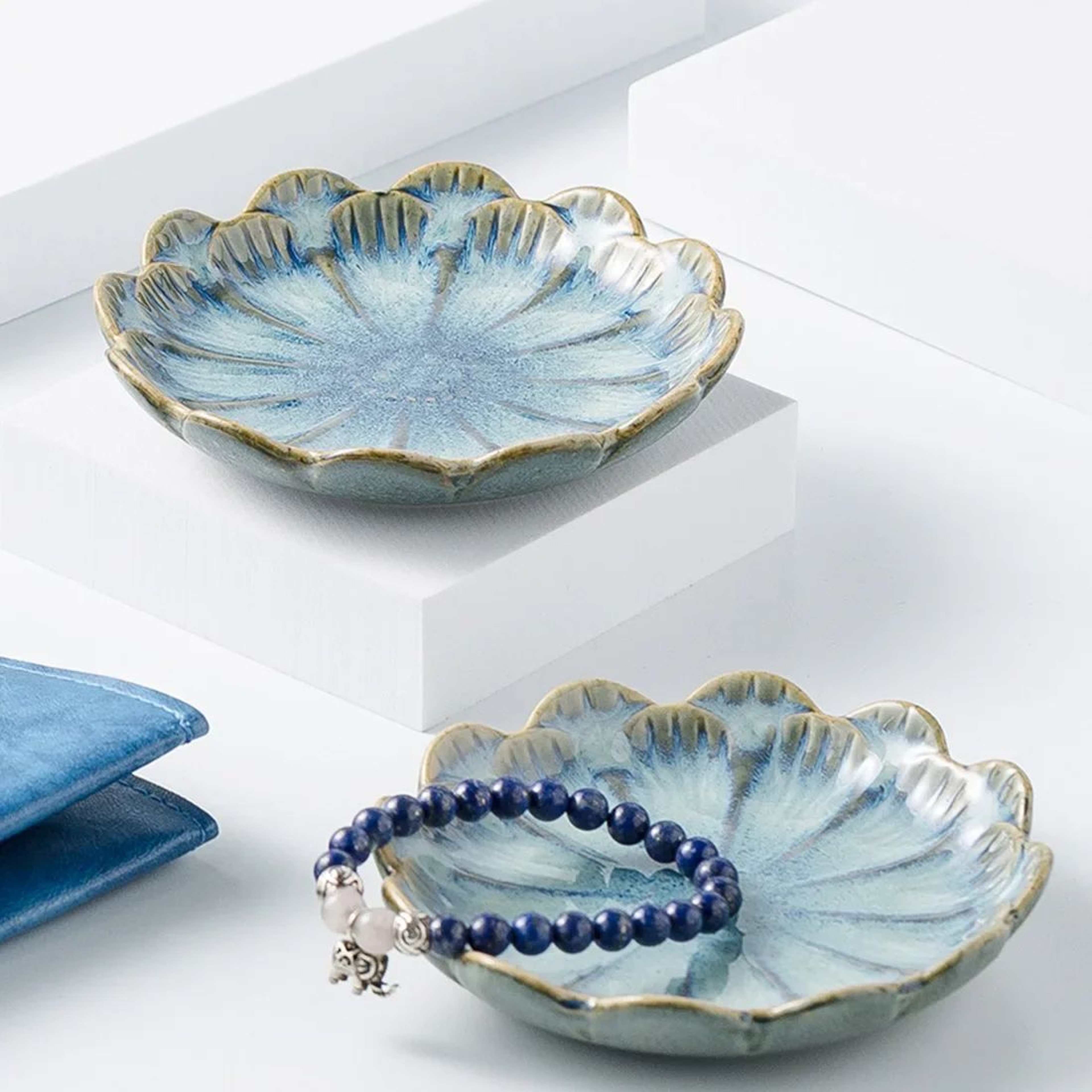 Minimalist Ceramic Lotus Decorative Tray 2