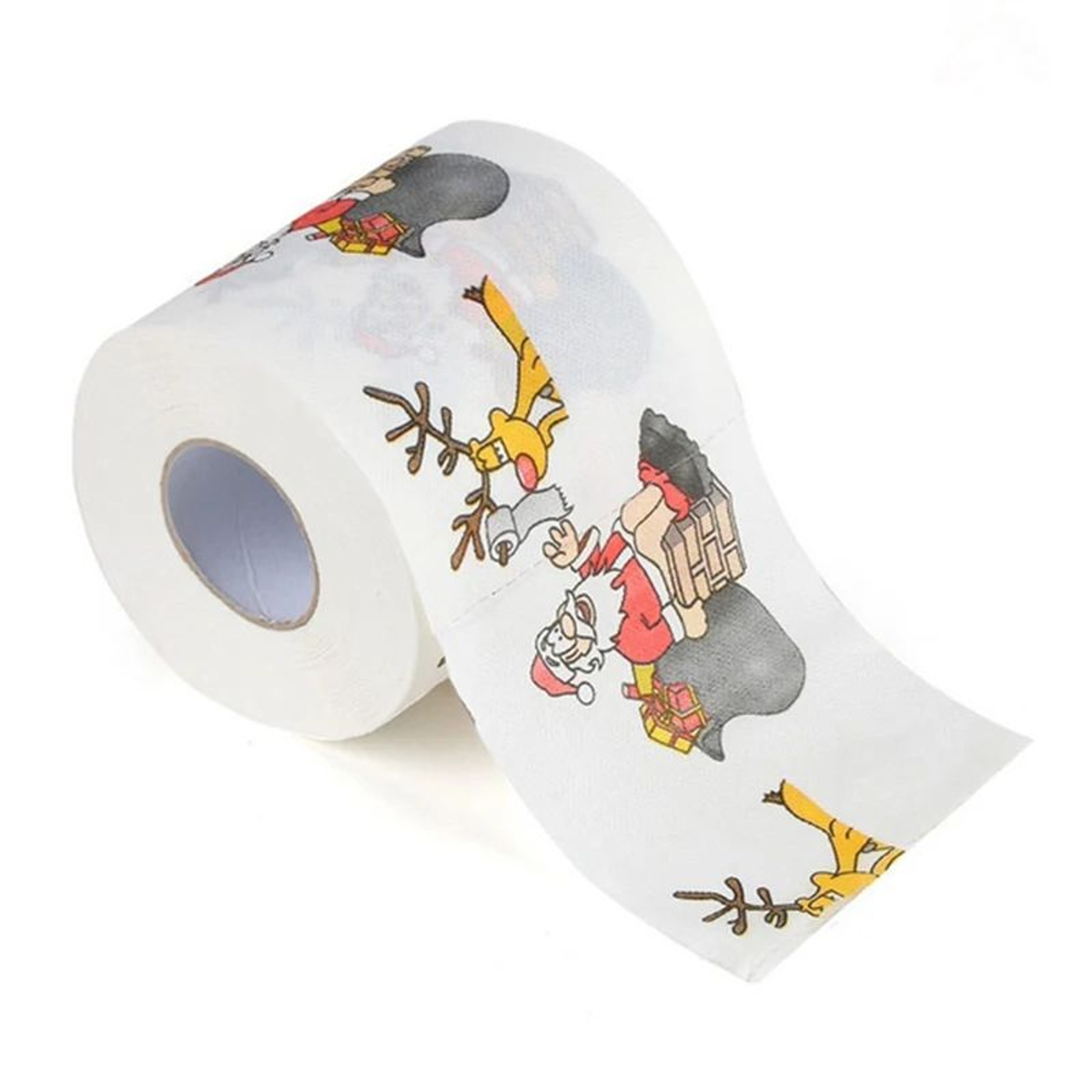 Festive Christmas Pattern Toilet Paper Roll 6