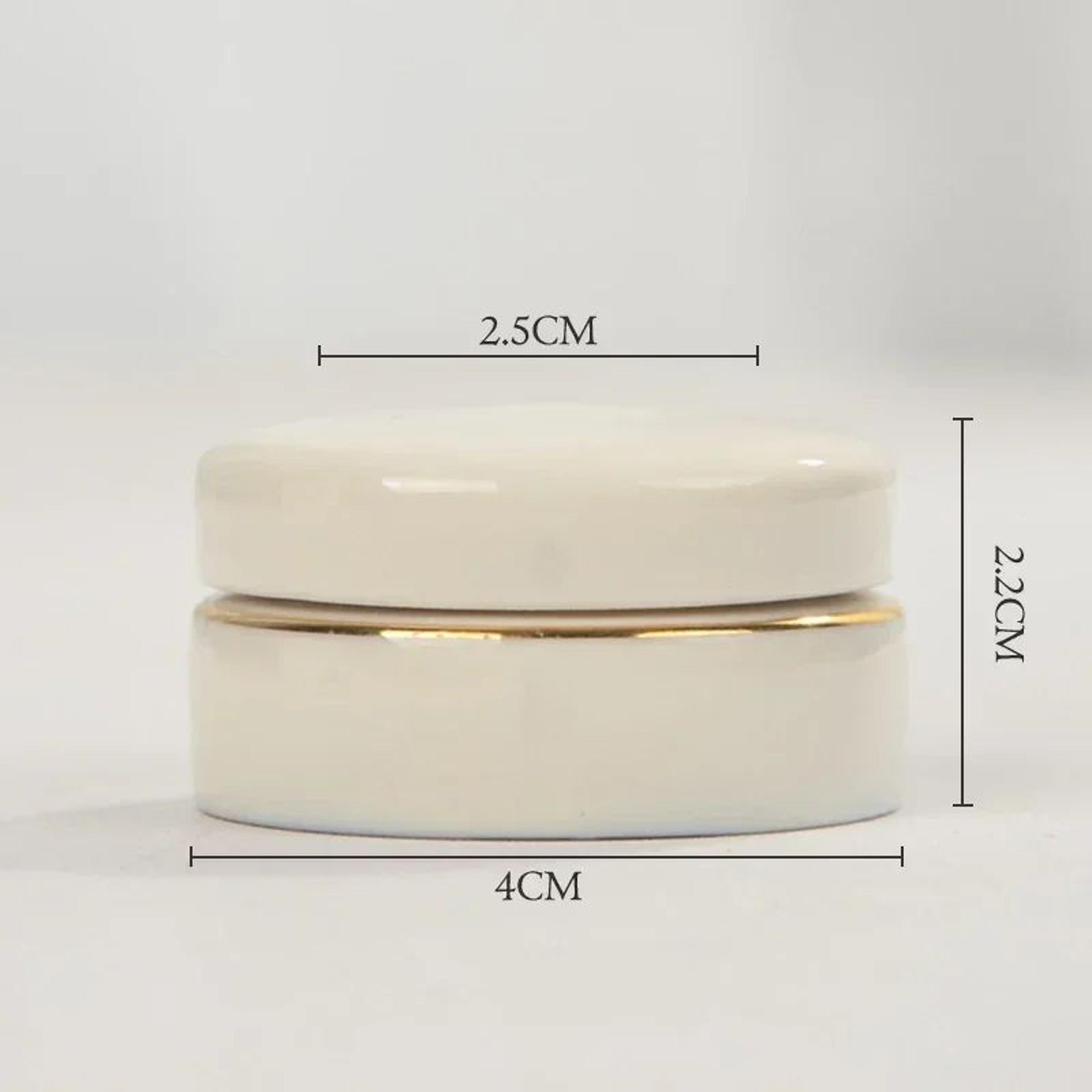 Vintage Ceramic Cosmetic Cream Jar 5