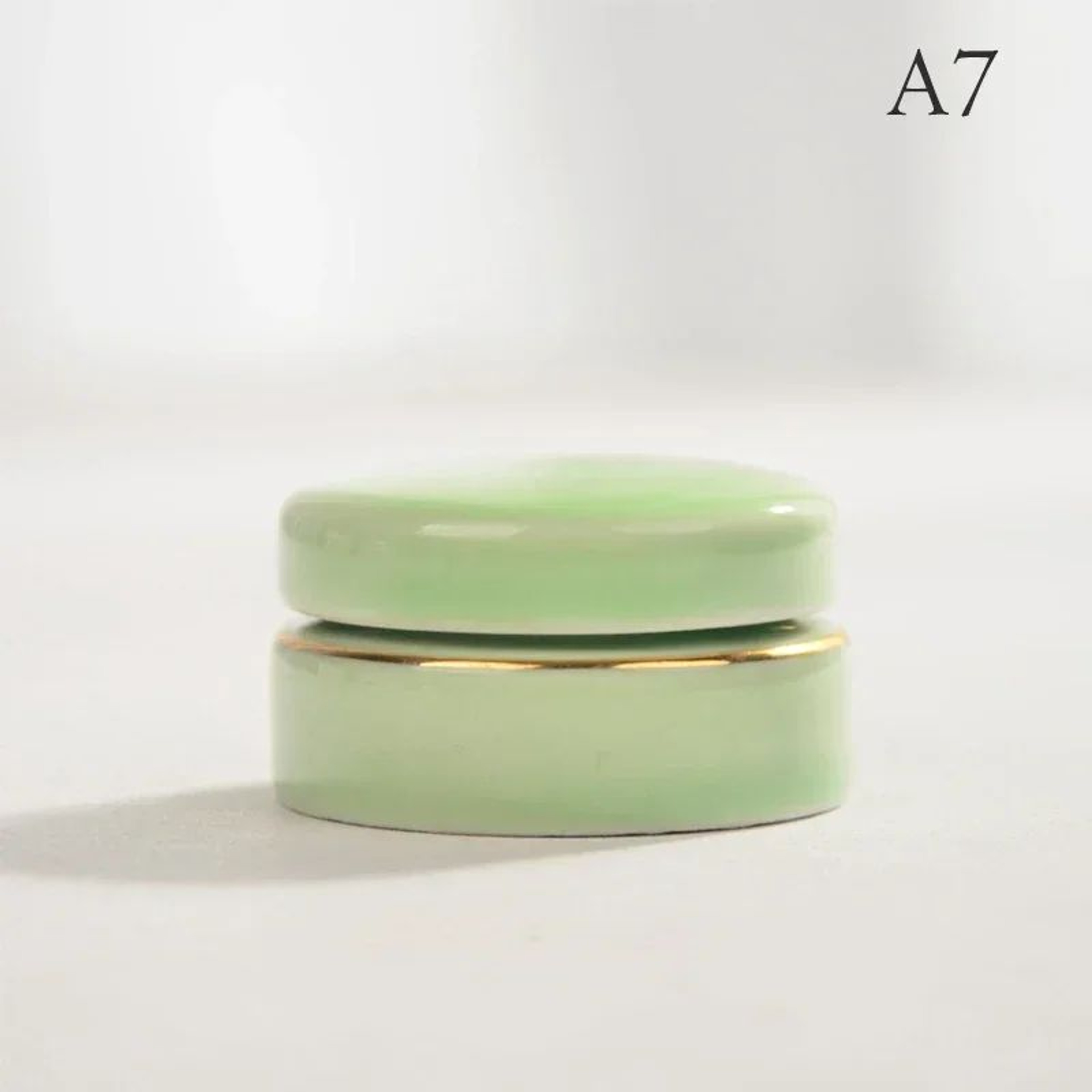Vintage Ceramic Cosmetic Cream Jar 9