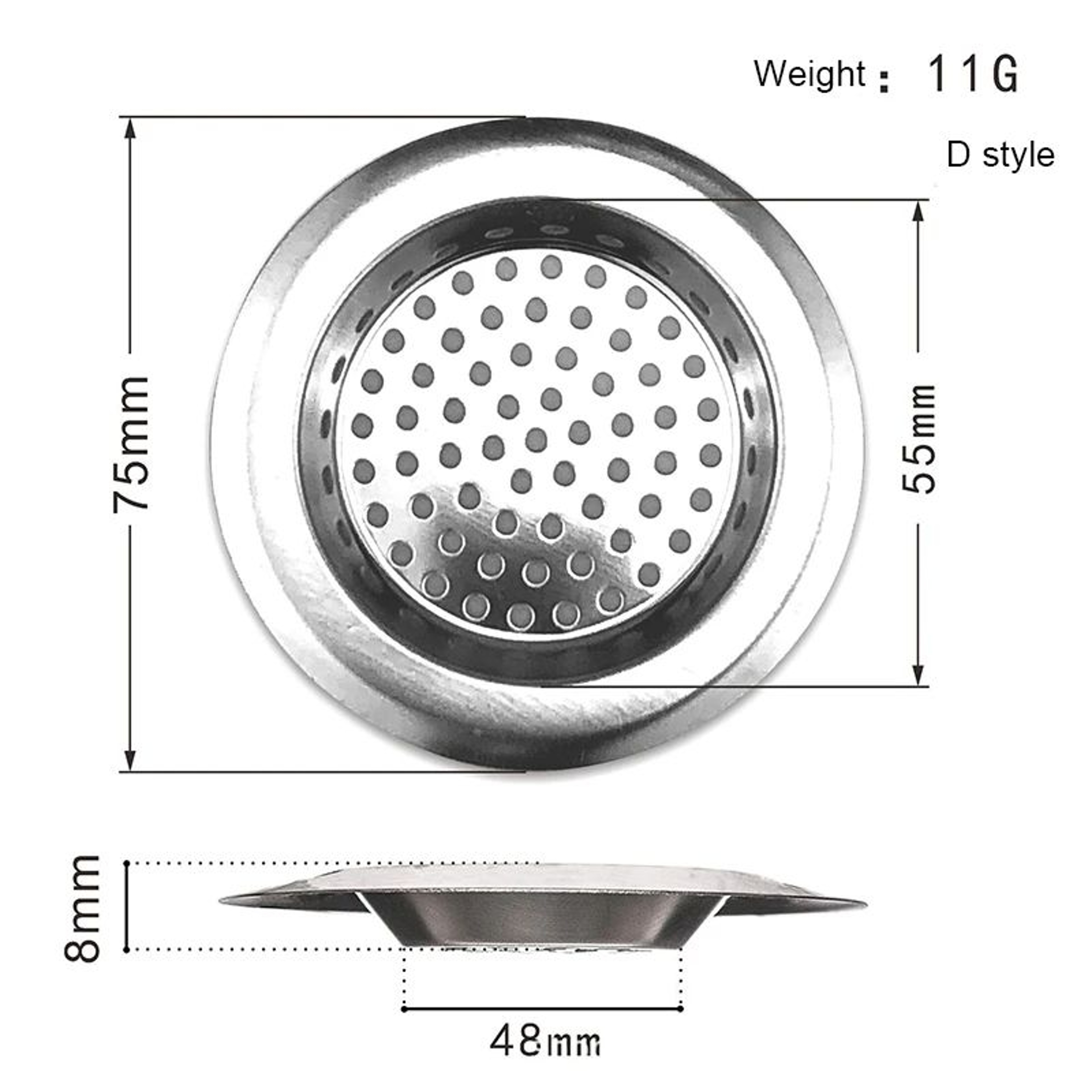 Stainless Steel Mesh Sink Drain Strainer 1