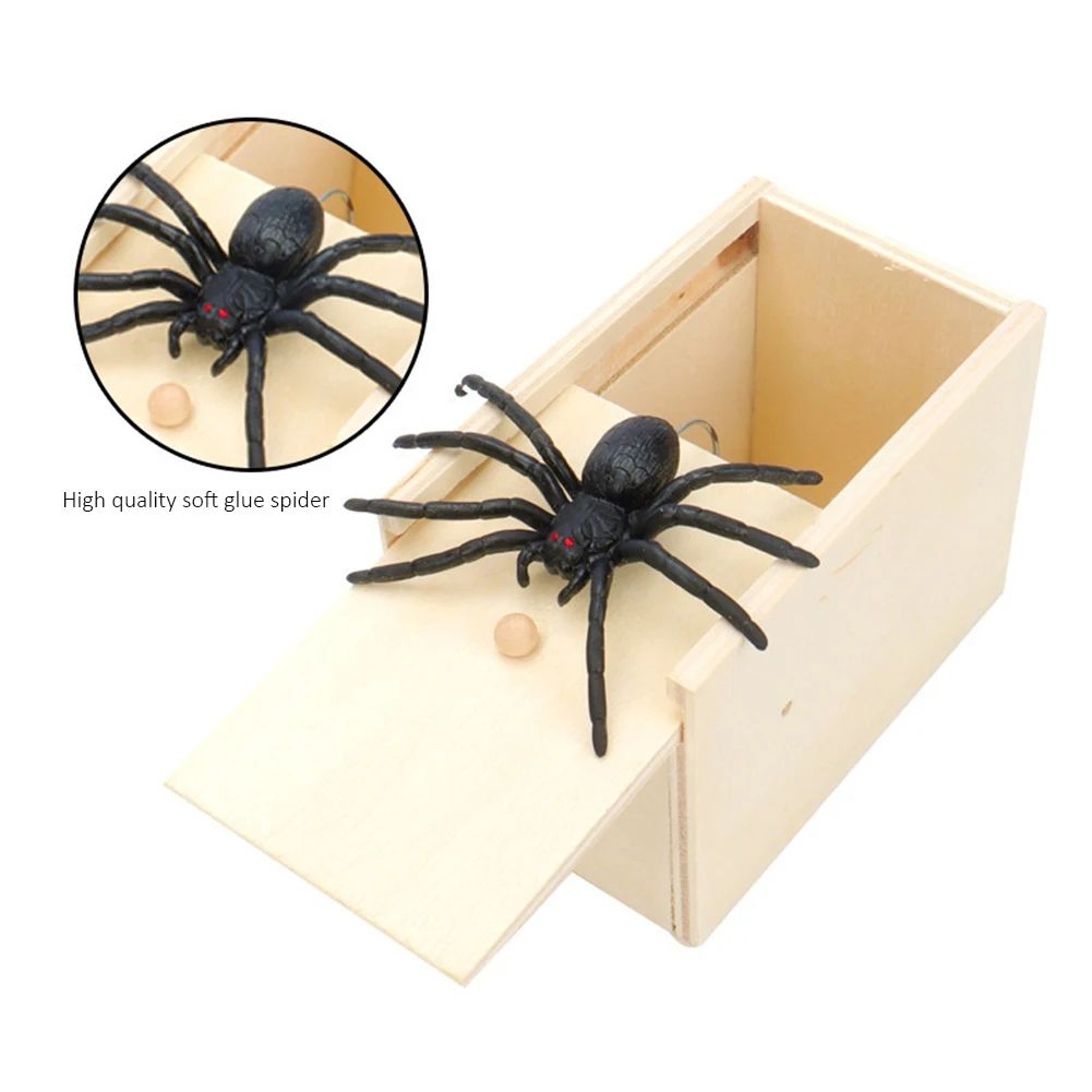Wooden Spider Surprise Prank Box 2