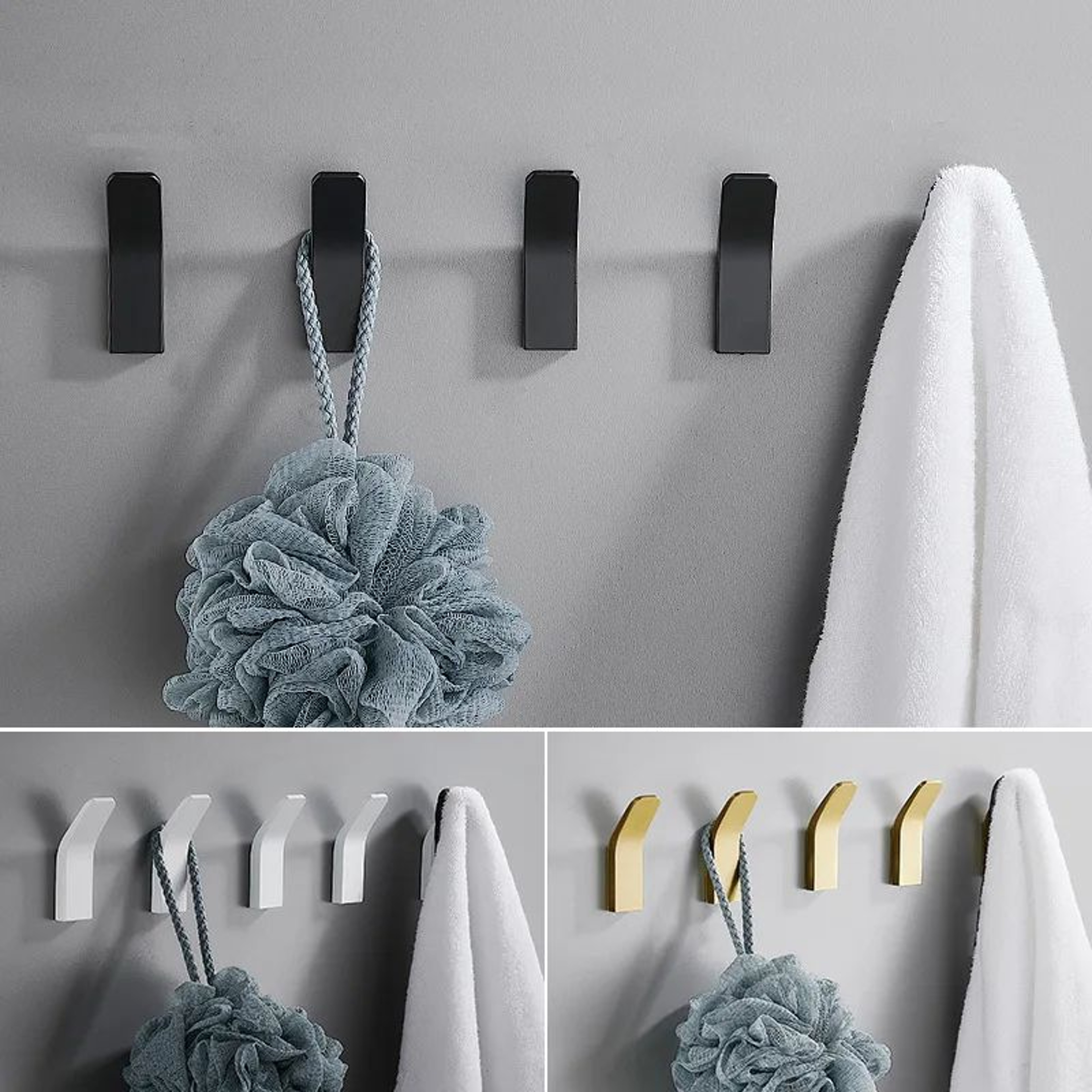 No Drill Aluminum Wall Mounted Clothes Hook 0