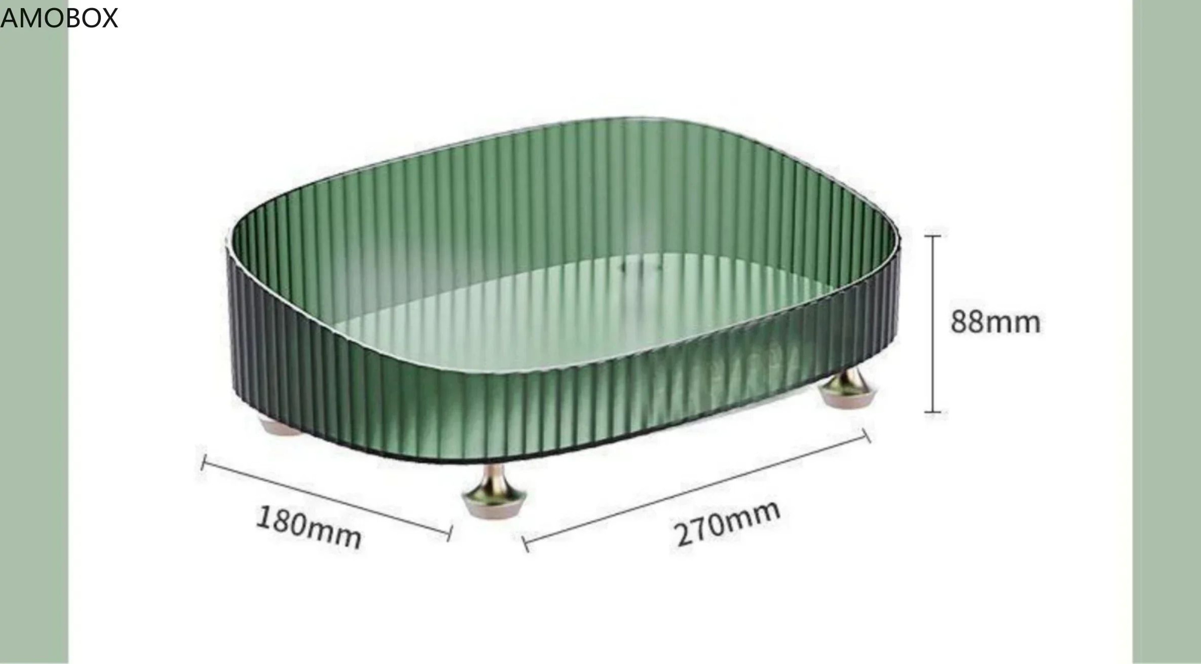 Transparent Large Capacity Cosmetic Storage Tray 4