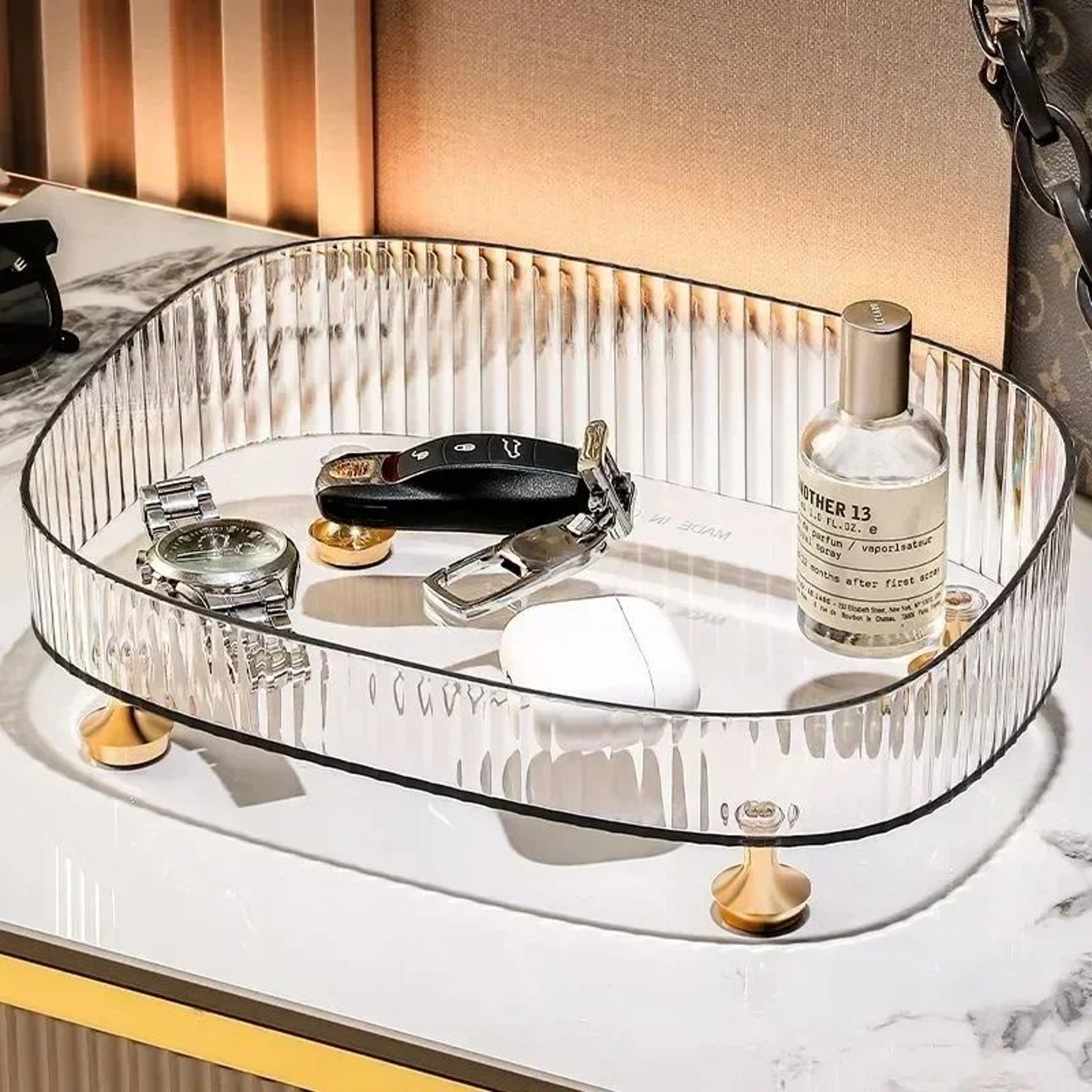 Transparent Large Capacity Cosmetic Storage Tray 6