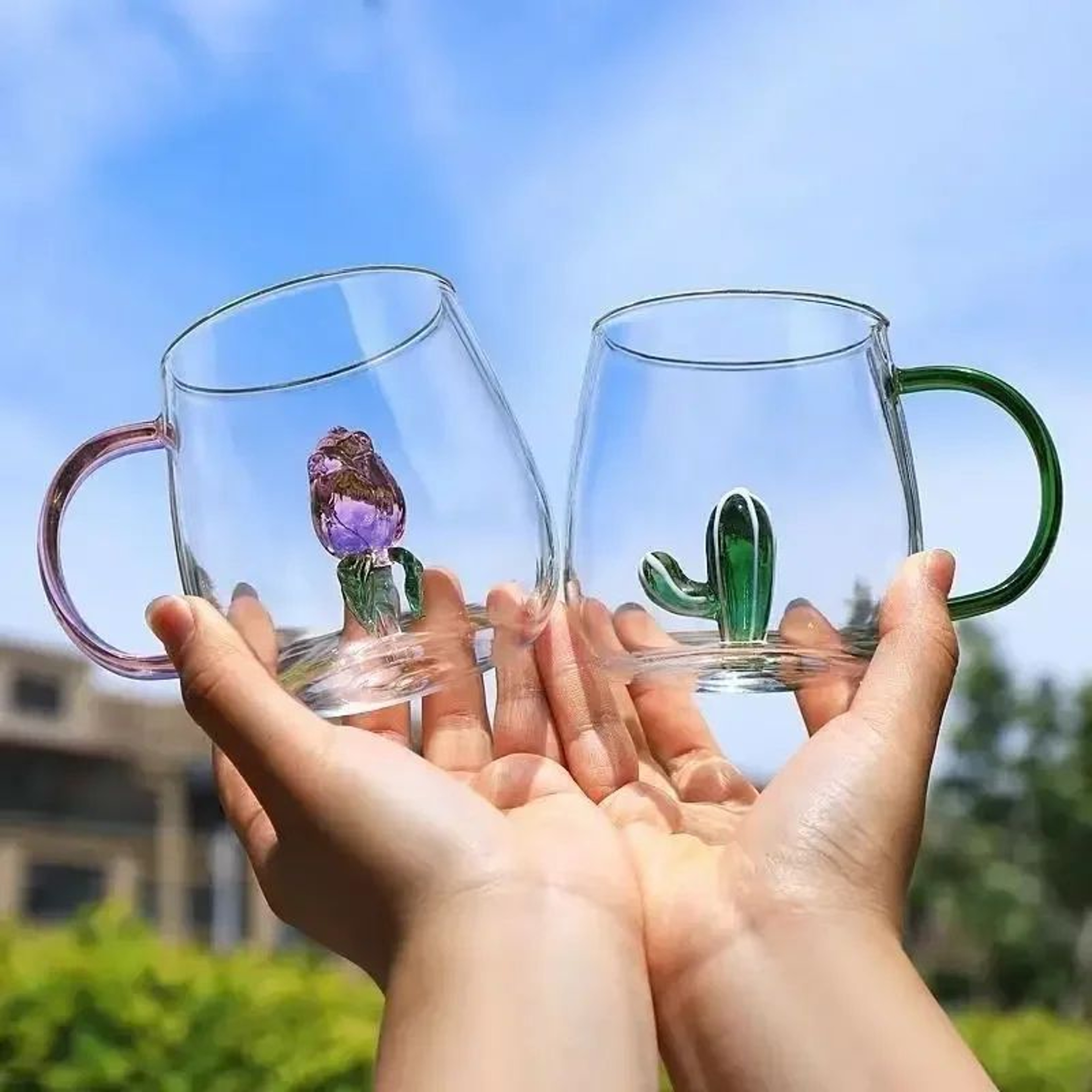 Cute Cartoon Animal Borosilicate Glass Cup 3