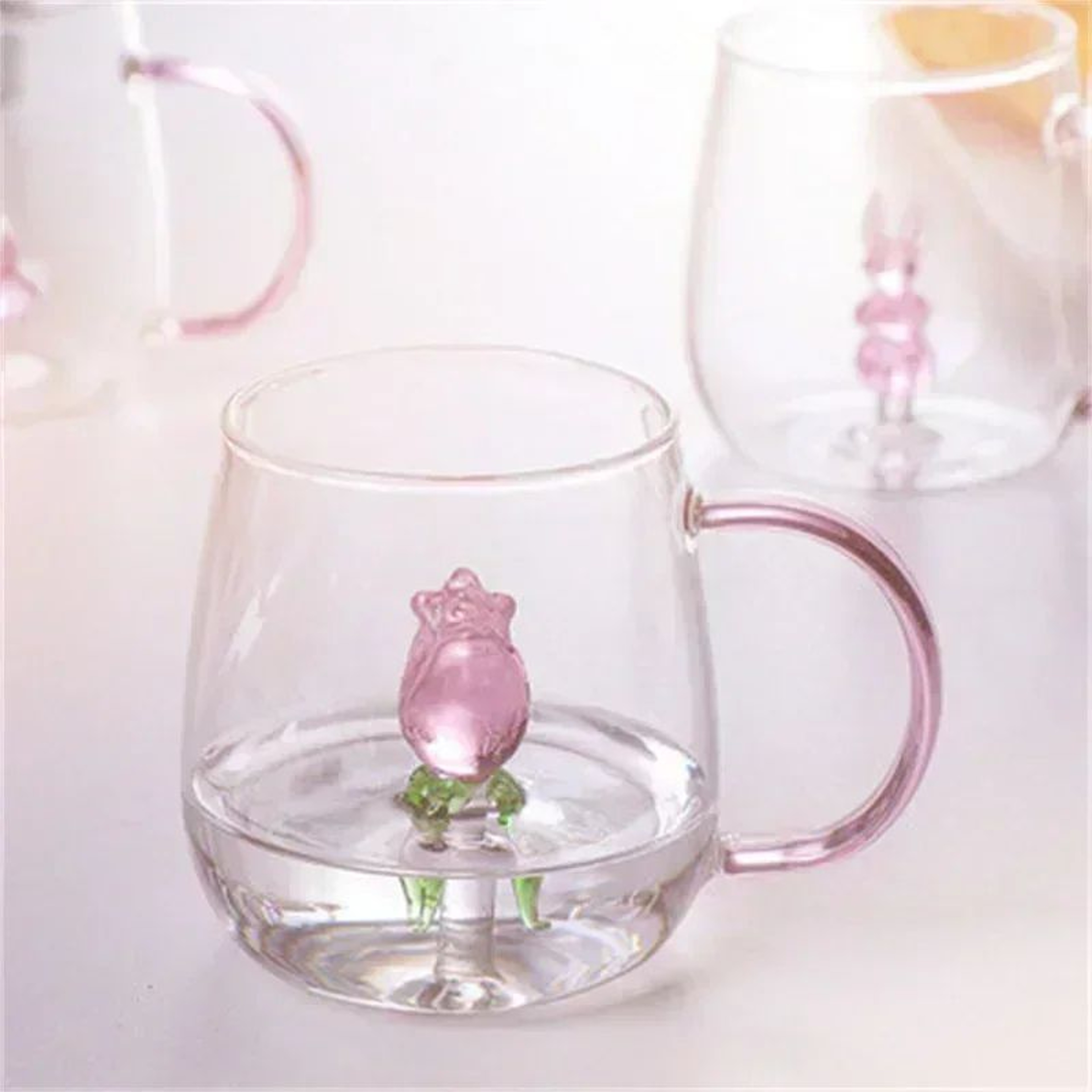 Cute Cartoon Animal Borosilicate Glass Cup 5