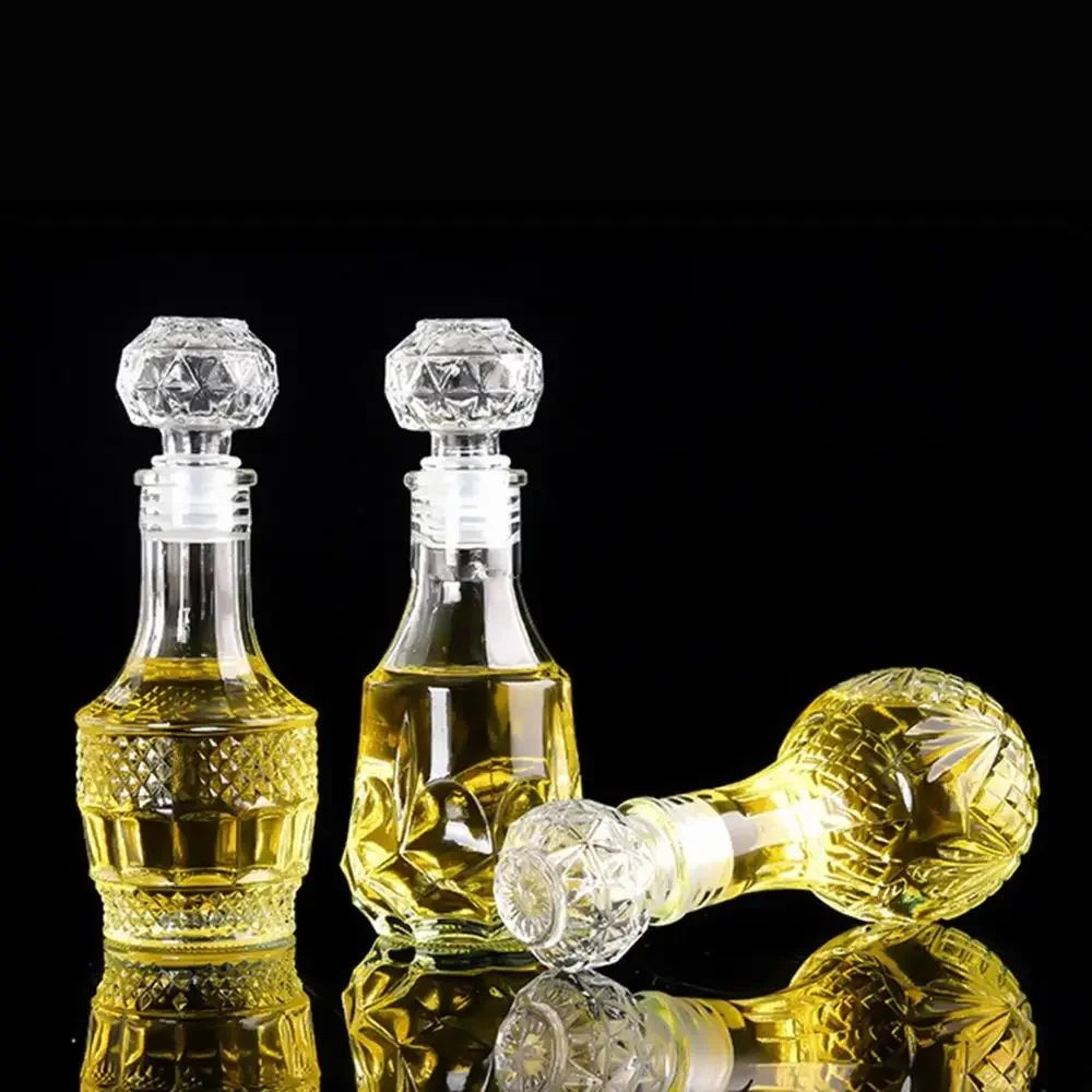 Mini 50ml Glass Liquor Bottle With Screw Cap 5