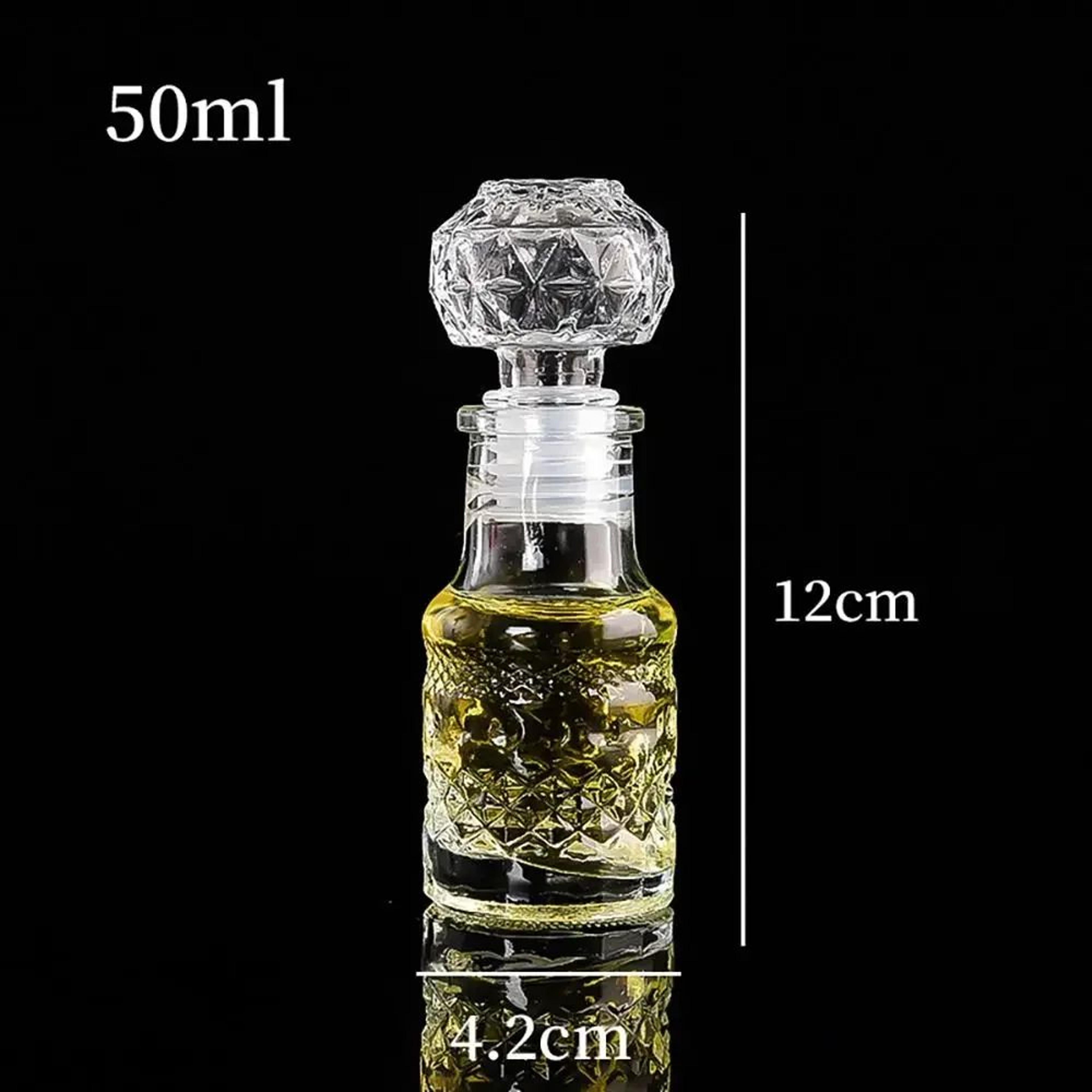 Mini 50ml Glass Liquor Bottle With Screw Cap 10