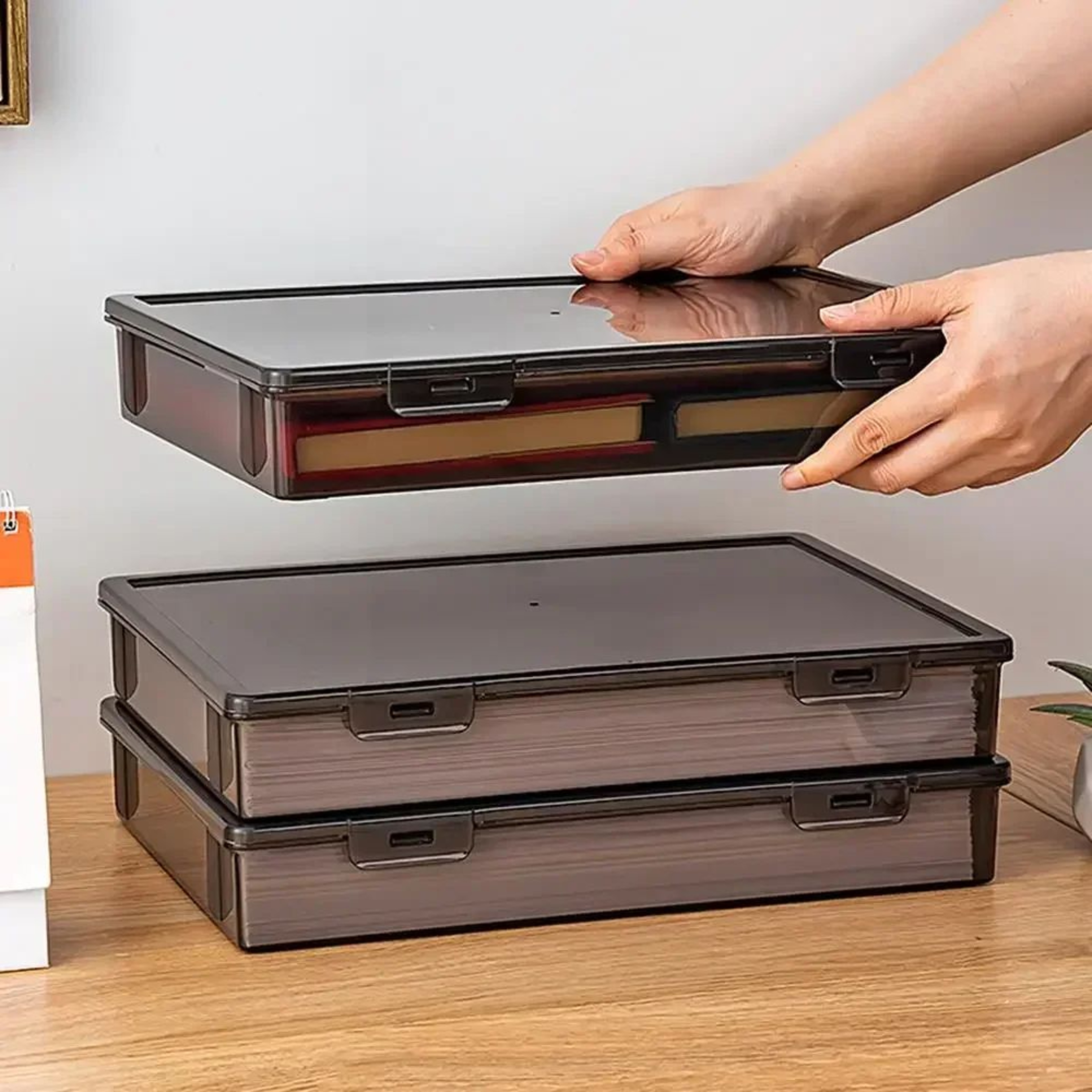 A4 Dustproof Document Storage Organizer Box 3