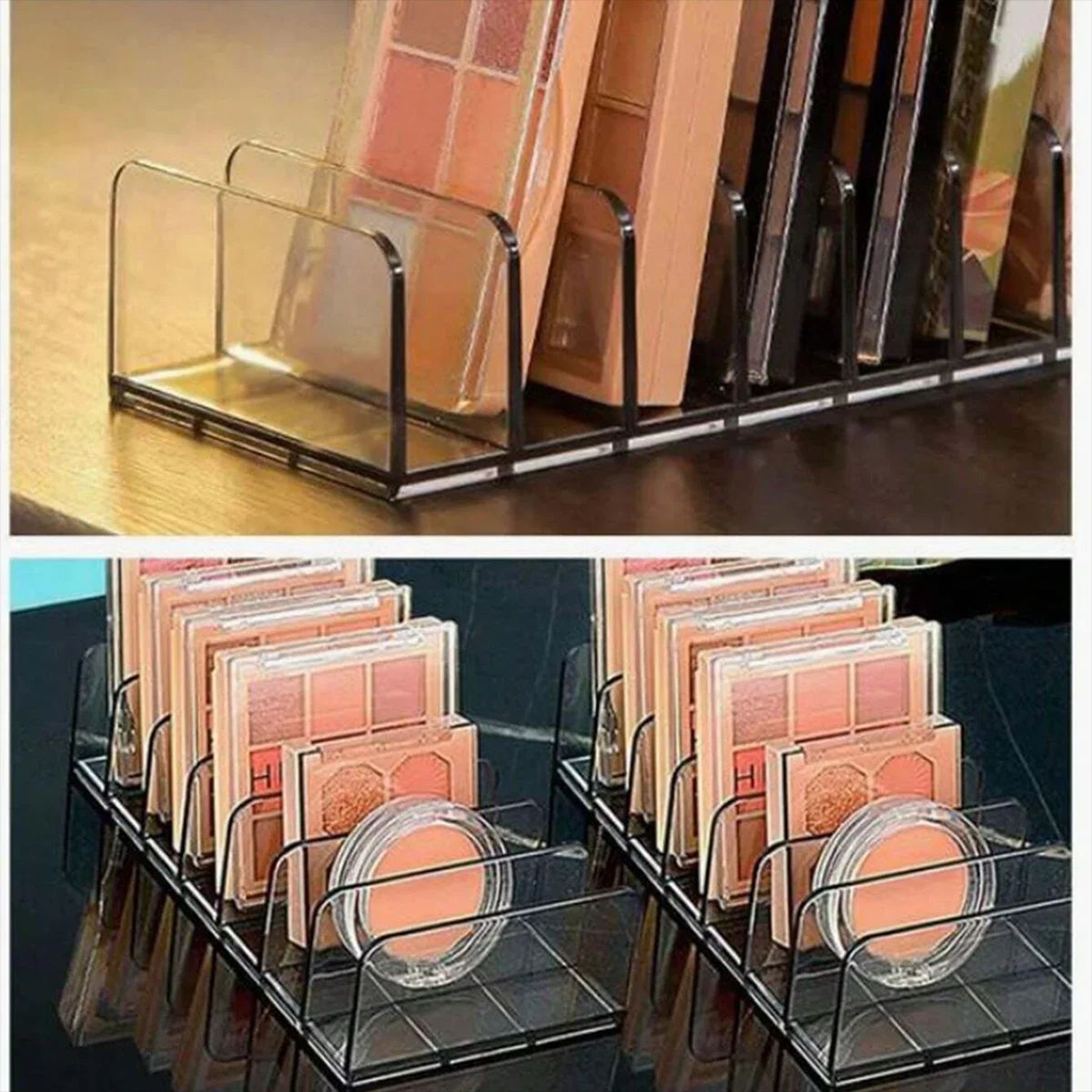 Transparent 7 Compartment Makeup Organizer 3
