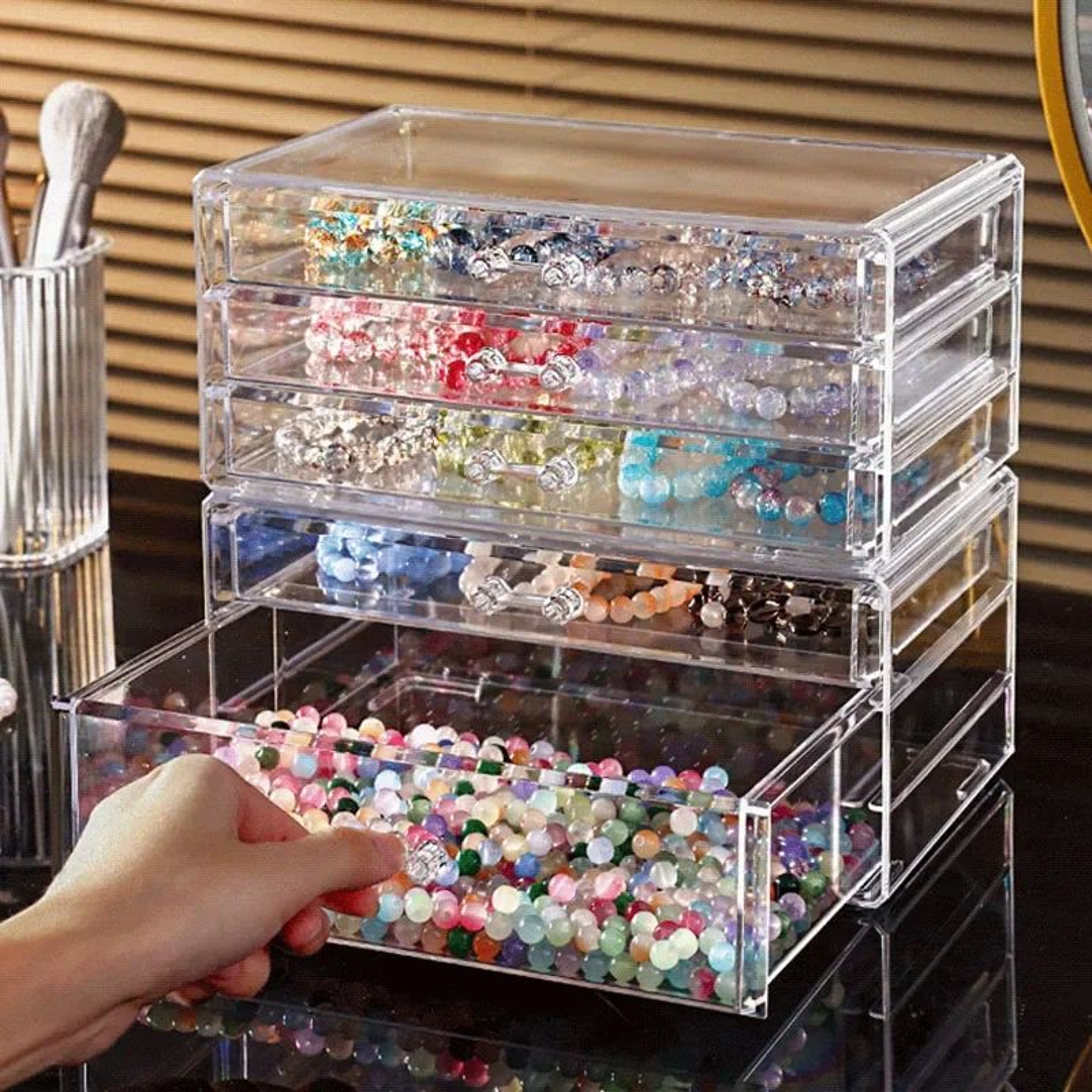 Transparent Acrylic Makeup And Jewelry Storage Organizer 2