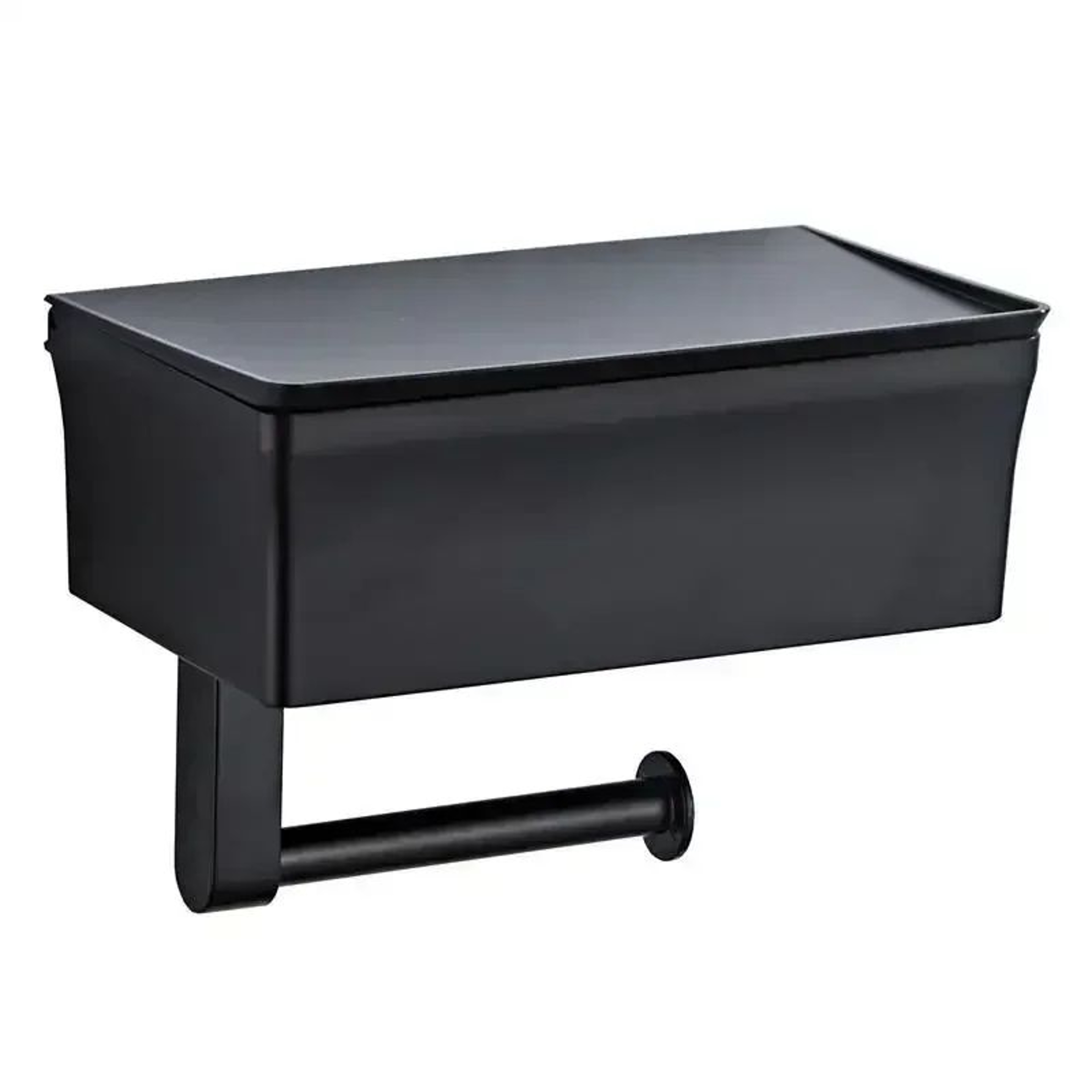 2 In 1 Wall Mounted Toilet Paper Holder With Storage Shelf 5