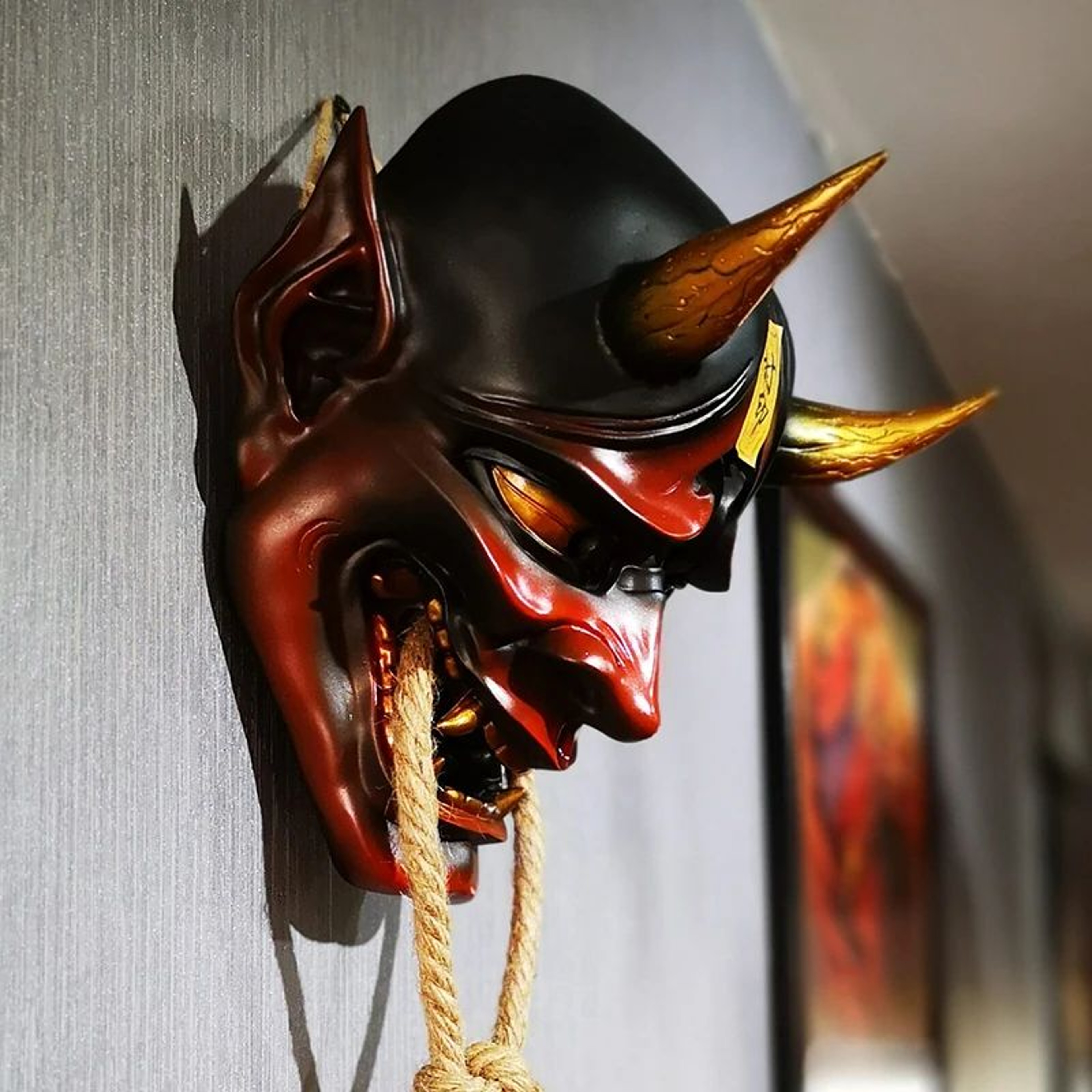 Samurai Oni Latex Halloween Cosplay Mask 3