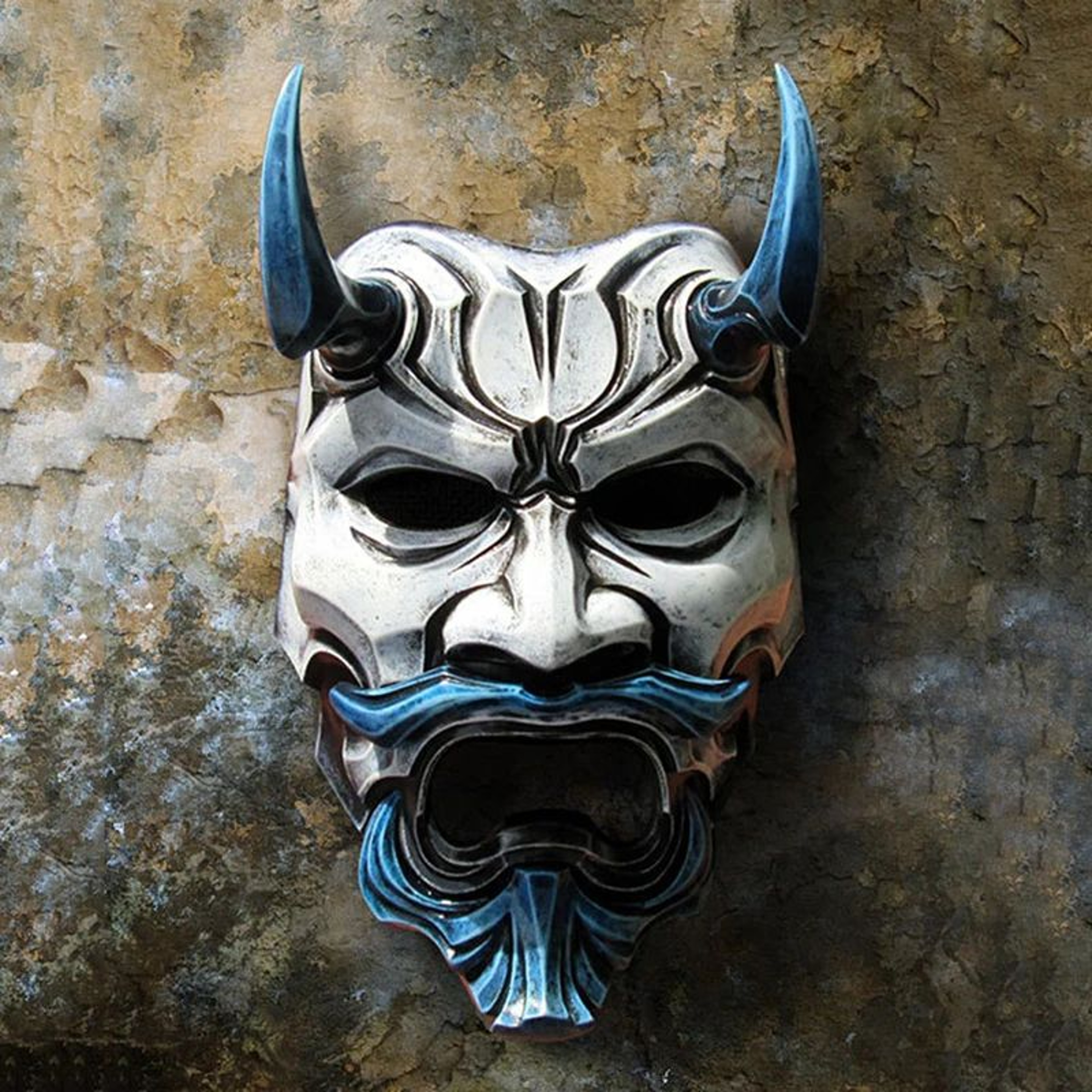 Samurai Oni Latex Halloween Cosplay Mask 7