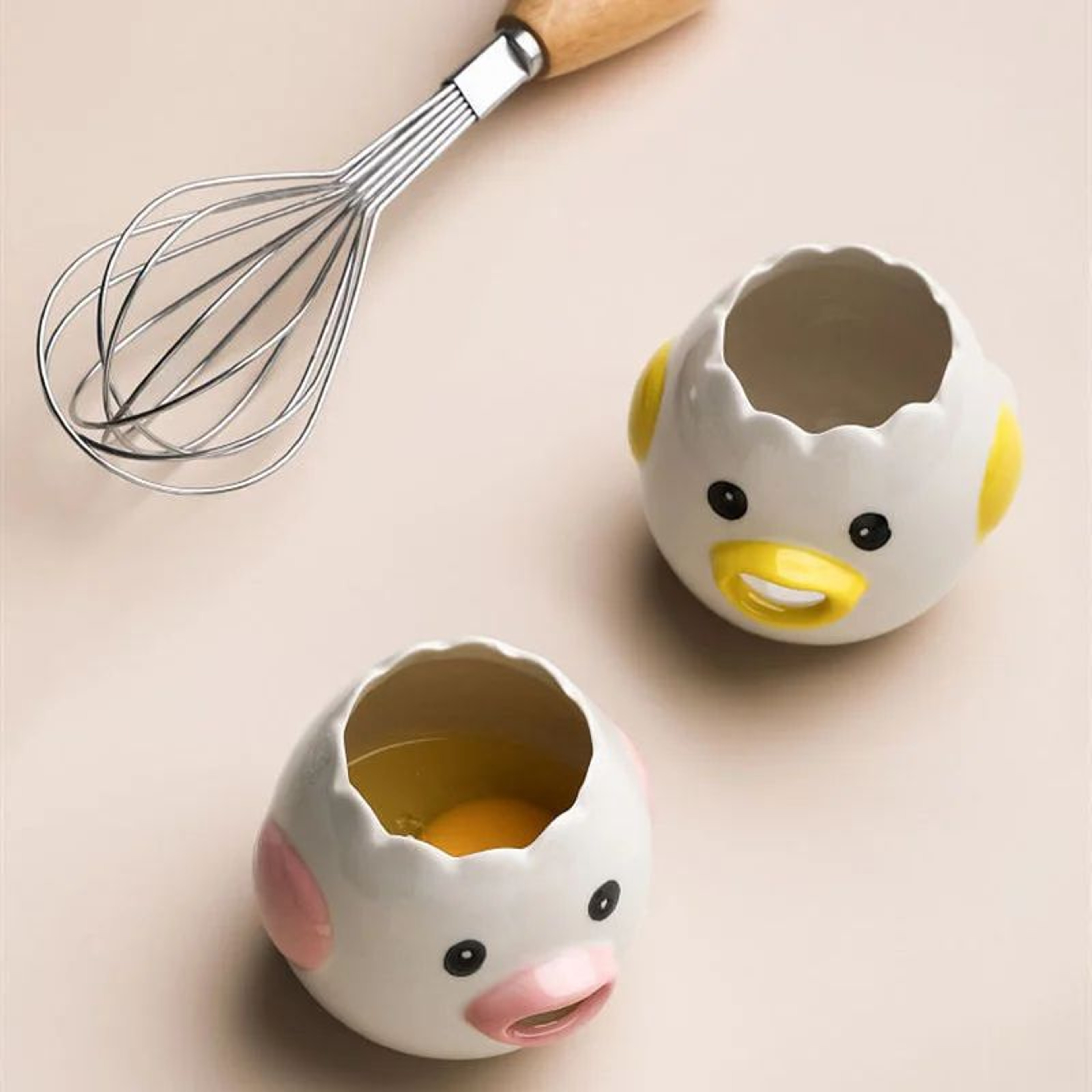 Cute Chicken Ceramic Egg White Separator 5