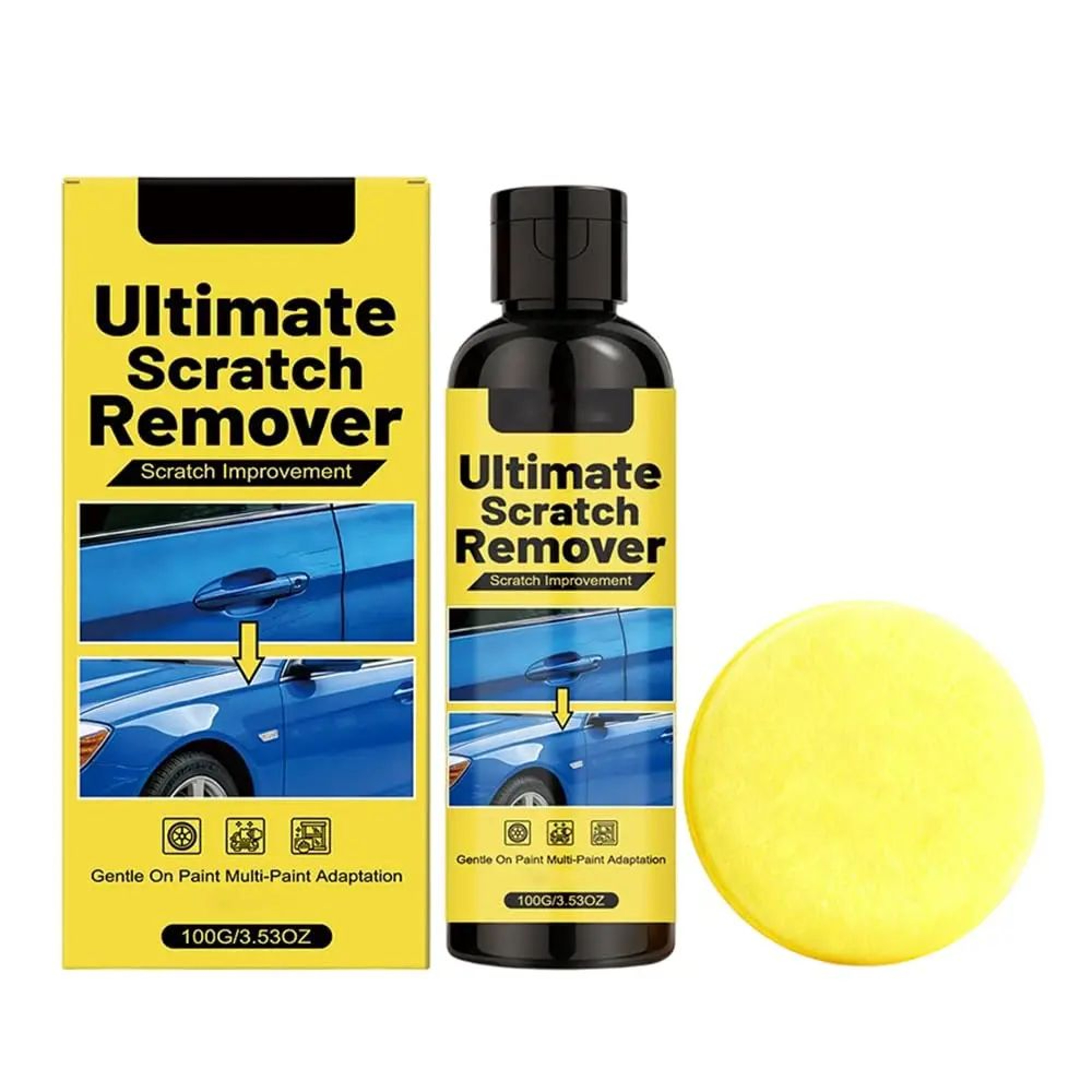 Car Paint Scratch Remover Wax Kit With Application Sponge 6
