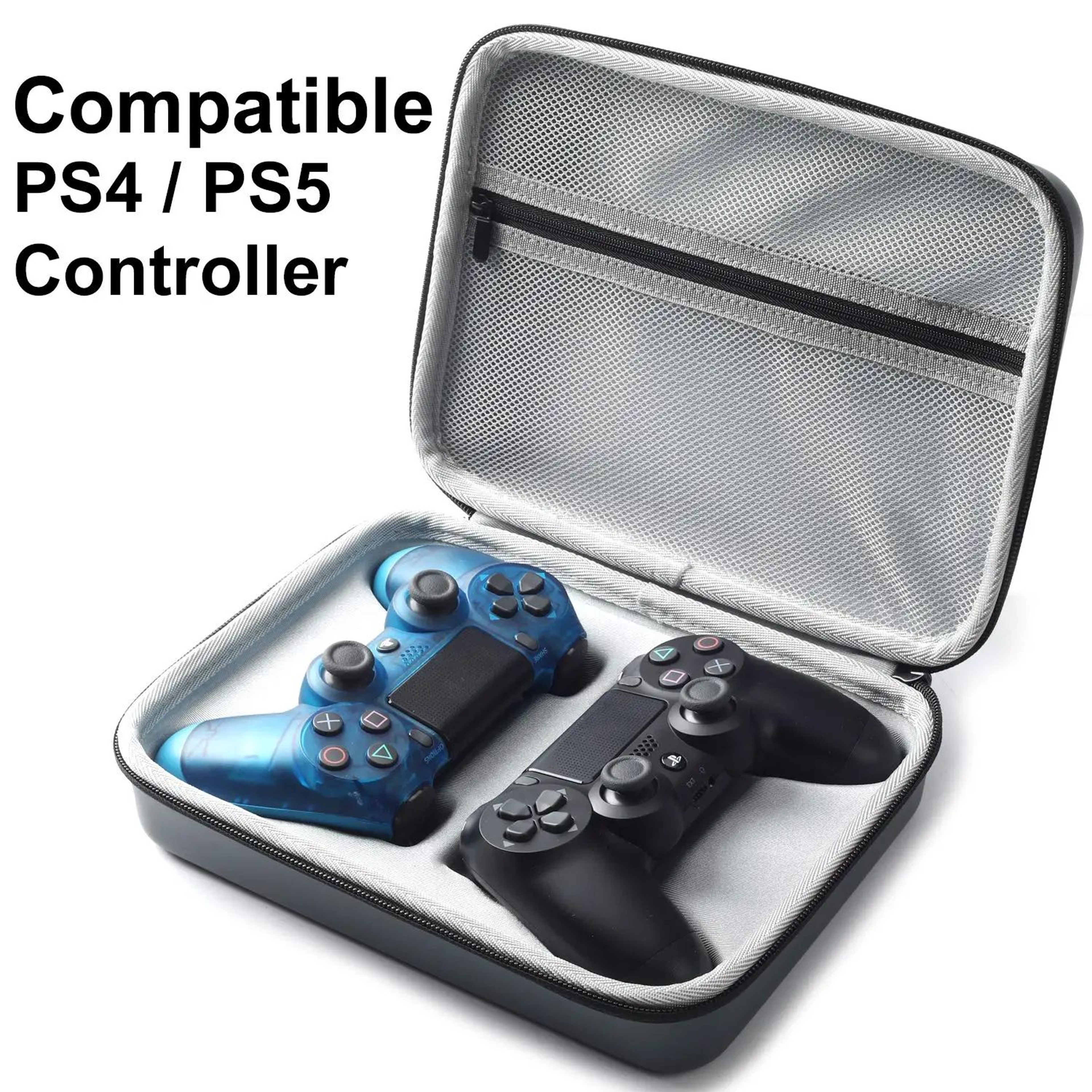 Dual PS5 PS4 Controller Hard Shell Protective Travel Case 3