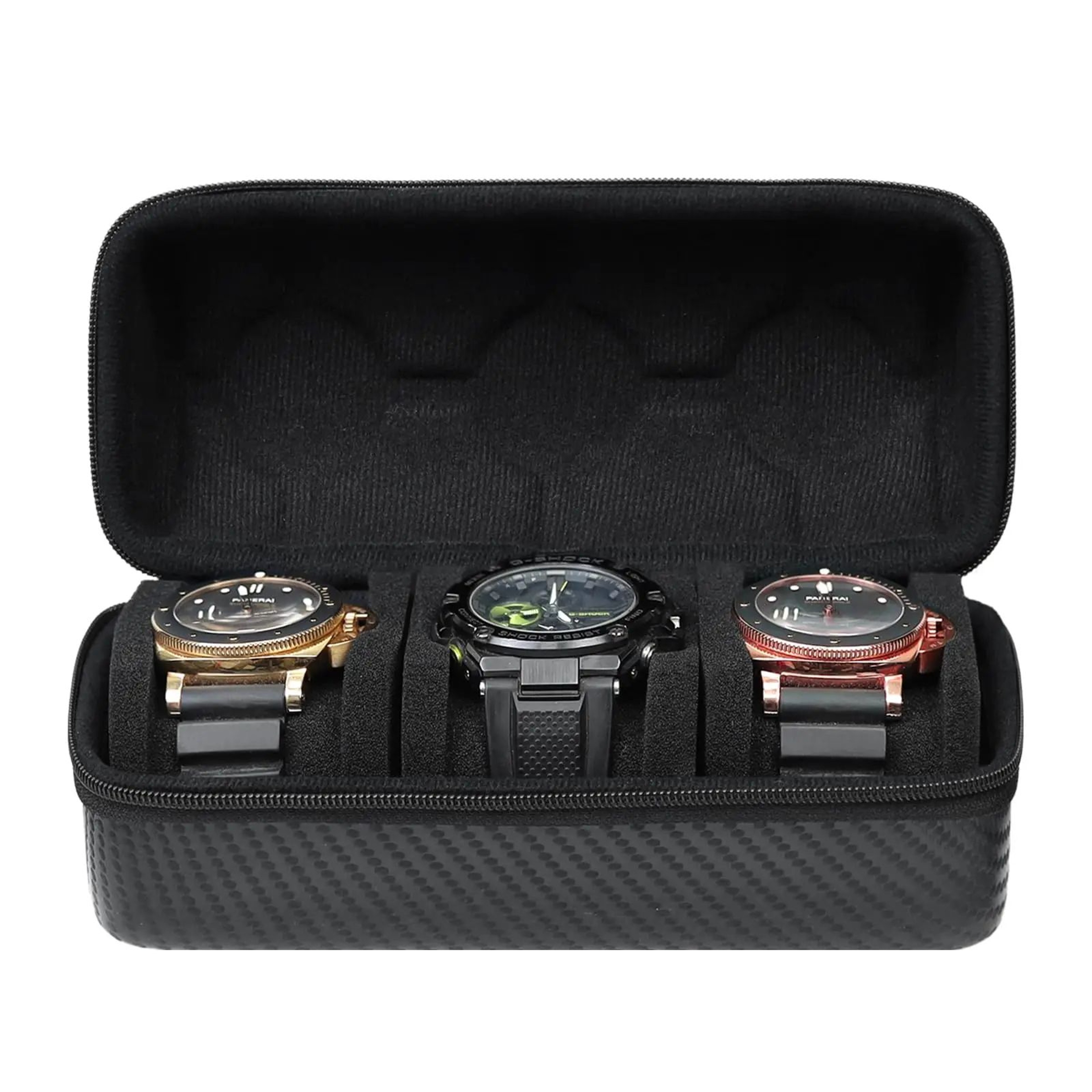 Hard Travel Watch Case With Removable Storage Pillows 0
