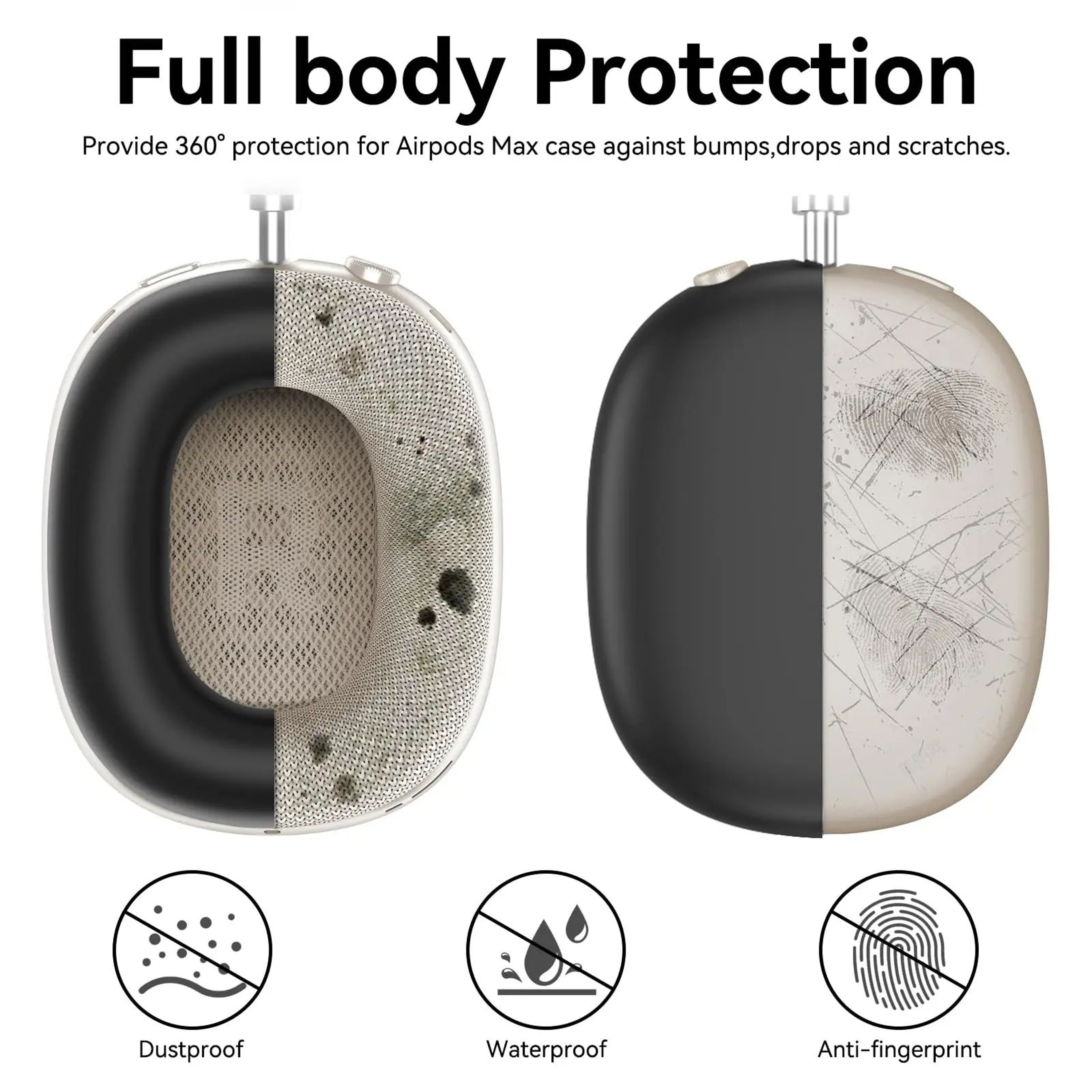 4 In 1 Silicone Protective Cover Set For AirPods Max 3