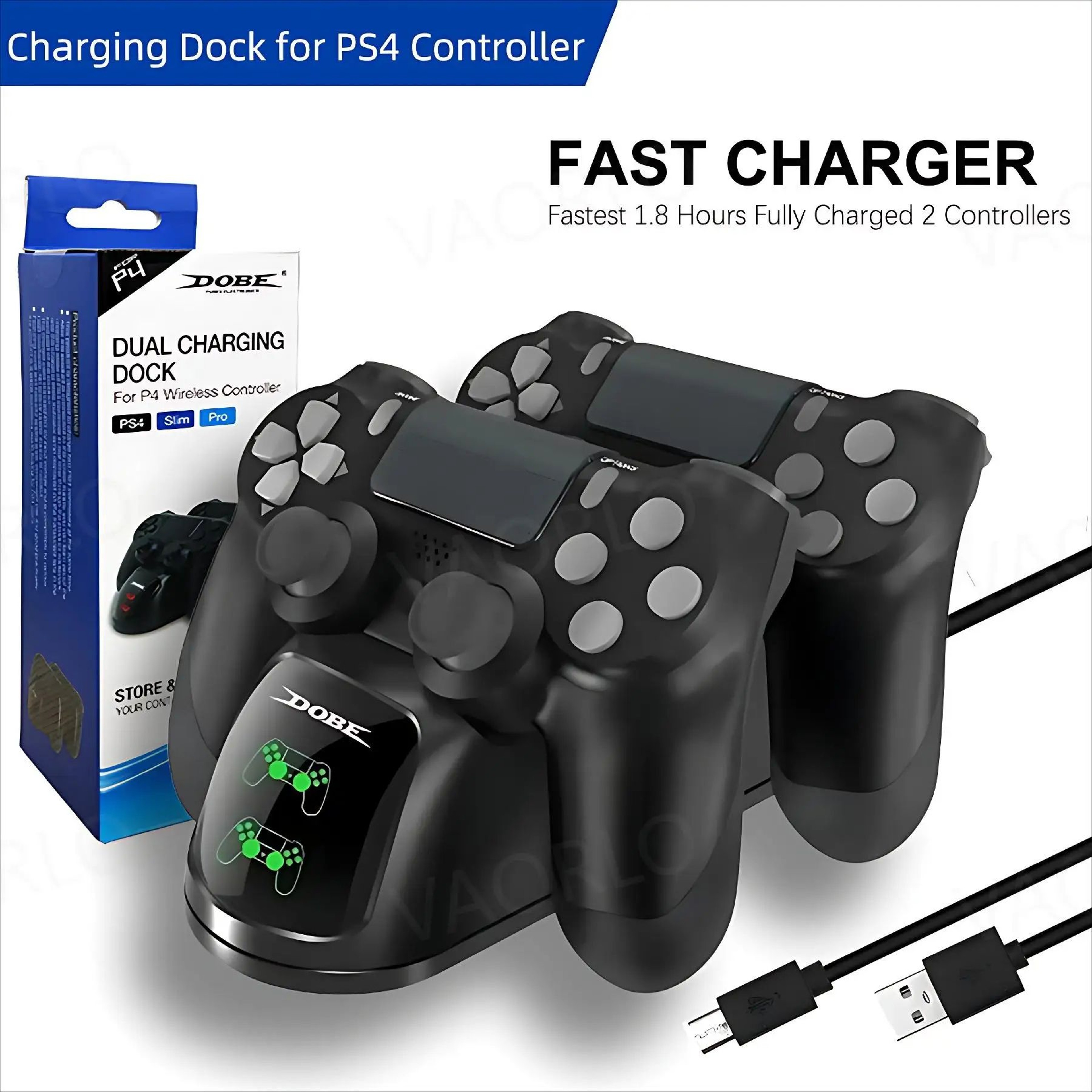 Dual Controller Charging Dock For PS4 Slim And Pro 0