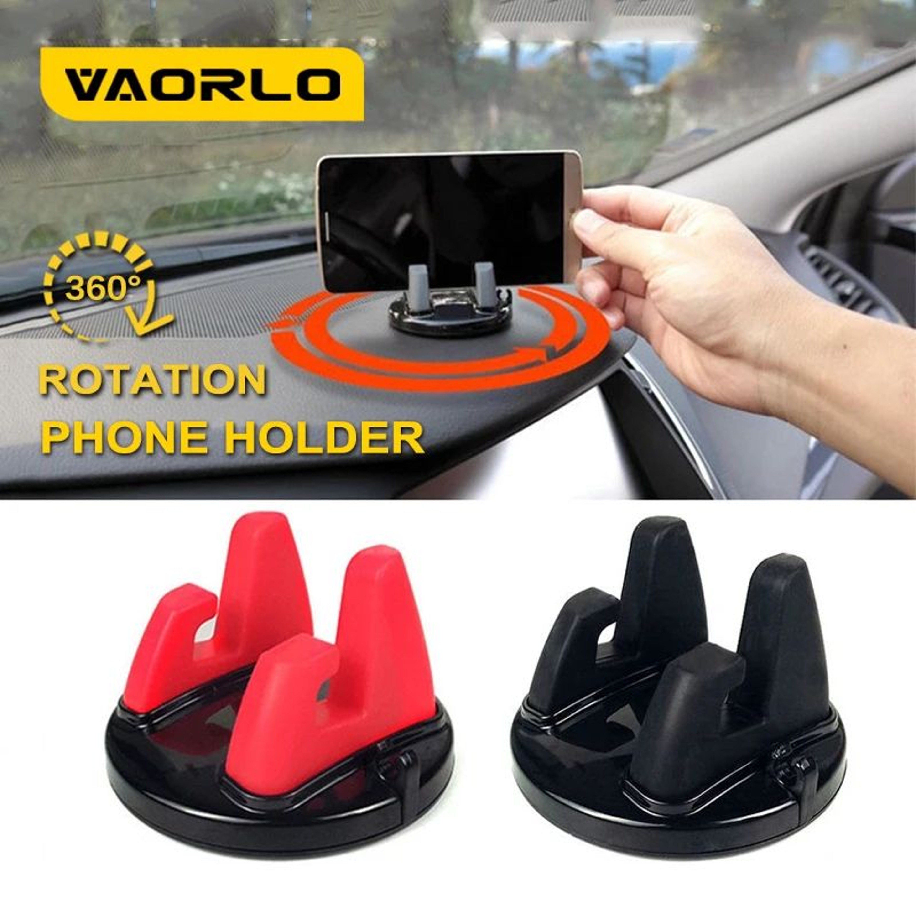 360 Degree Silicone Car Dashboard Phone Holder 0