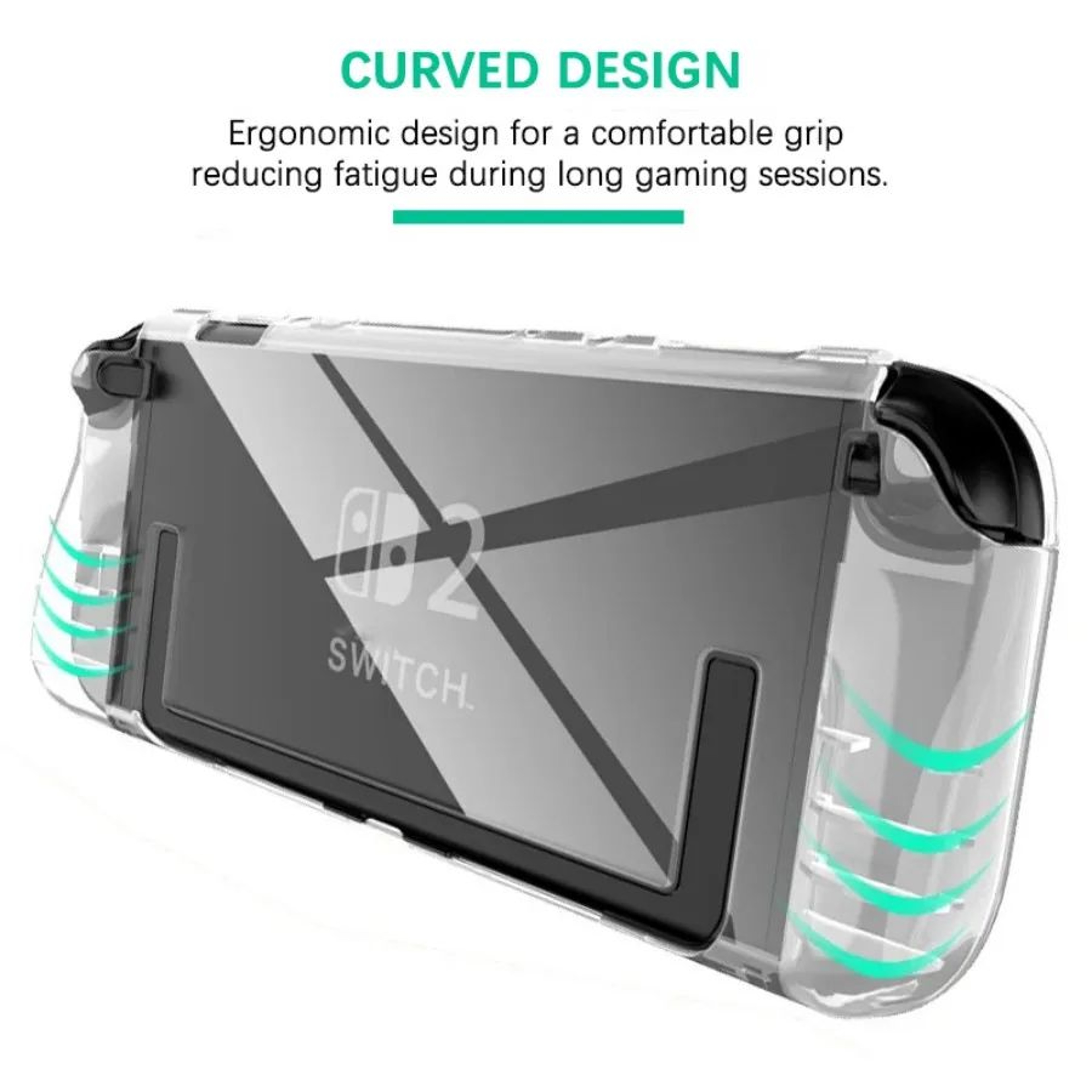 Clear TPU Protective Case For Nintendo Switch 2 4